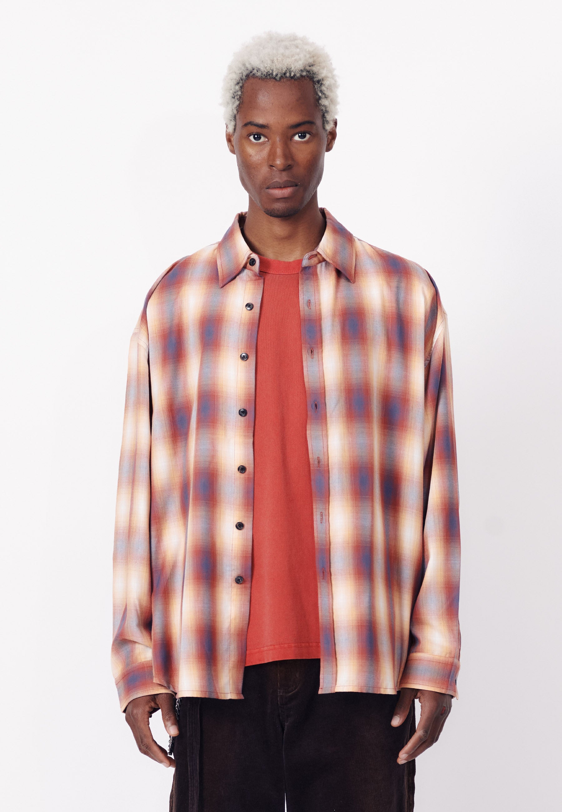 Beach Brains | Buy Big LS Shirt - Red Plaid online | Good As Gold, NZ