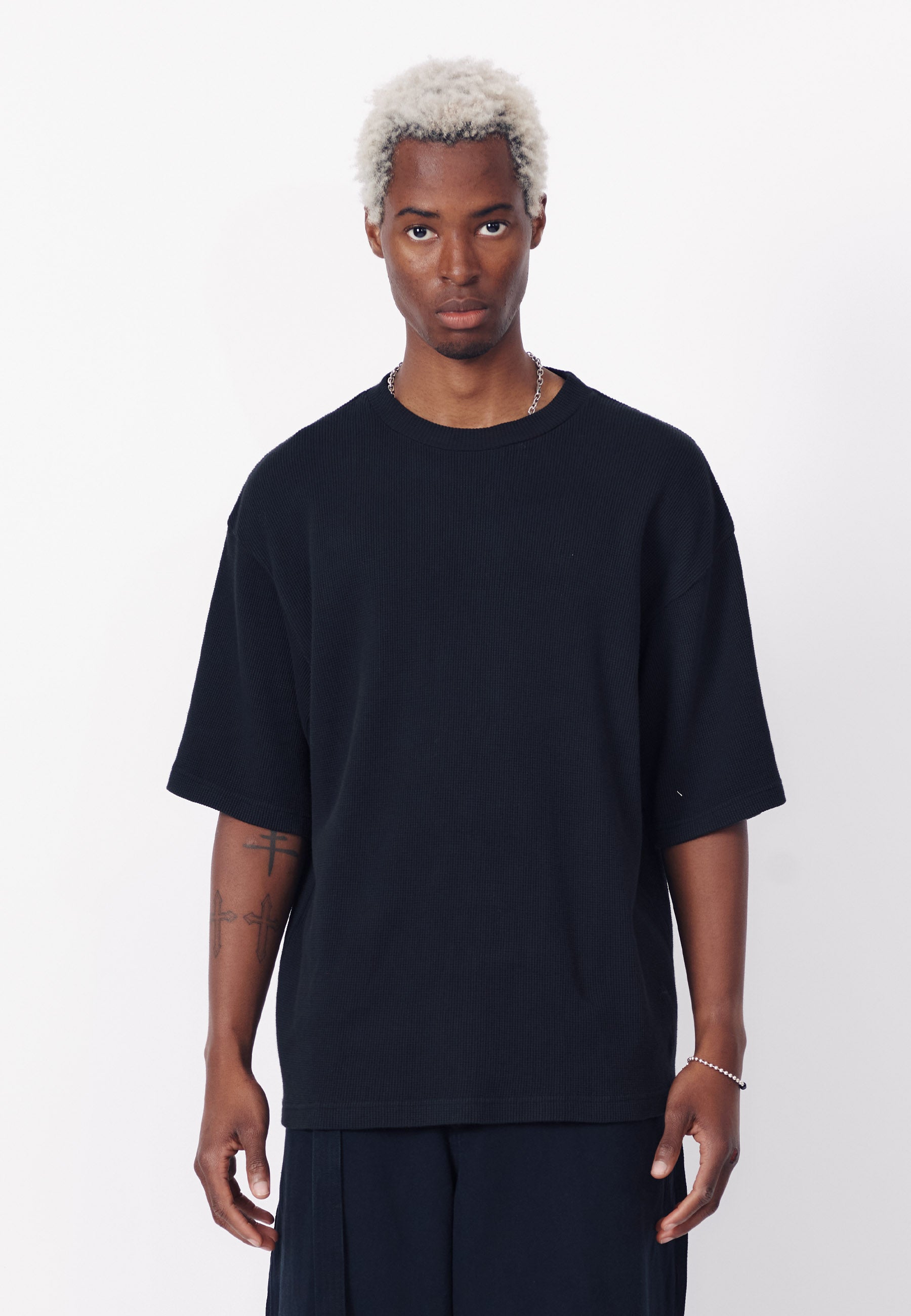 Beach Brains | Buy Waffle Boxy T-Shirt - Black online | Good As