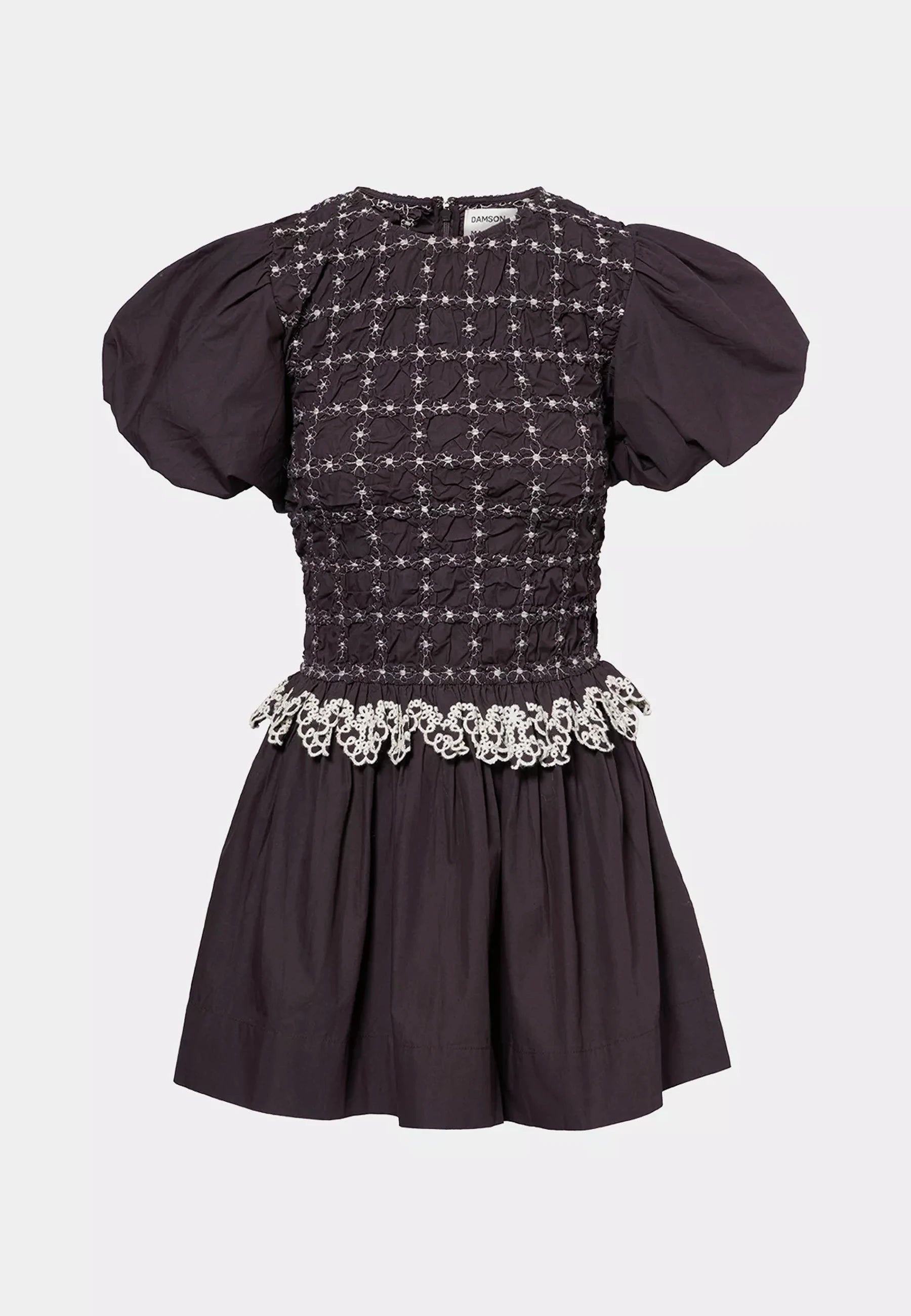 Damson Madder | Buy Audrey Mini Dress - Black online | Good As Gold, NZ