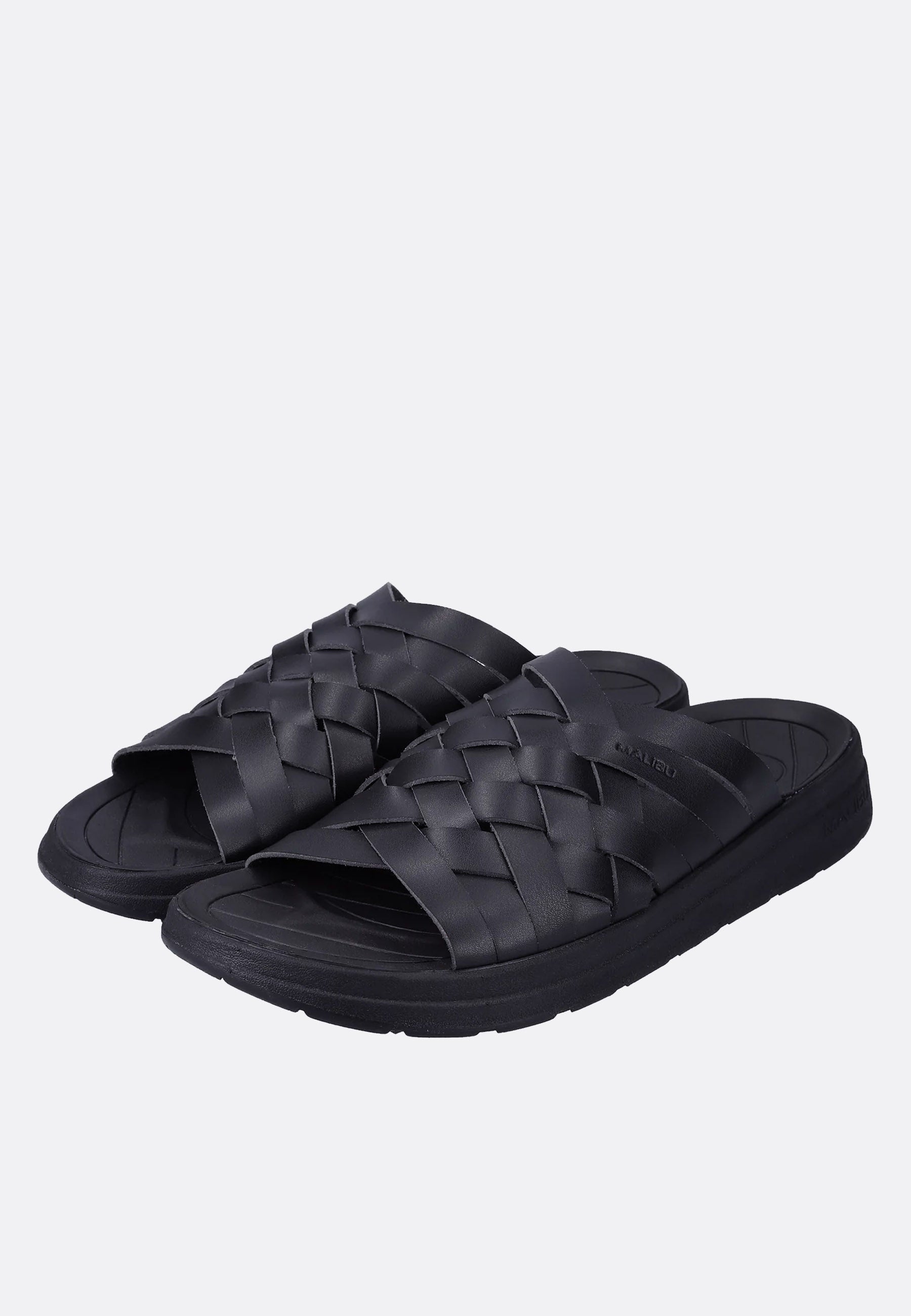 Malibu Zuma Men\'s Woven Slides Sandals Size 11 Black Casual Slip On Beach Pool Men main image 4