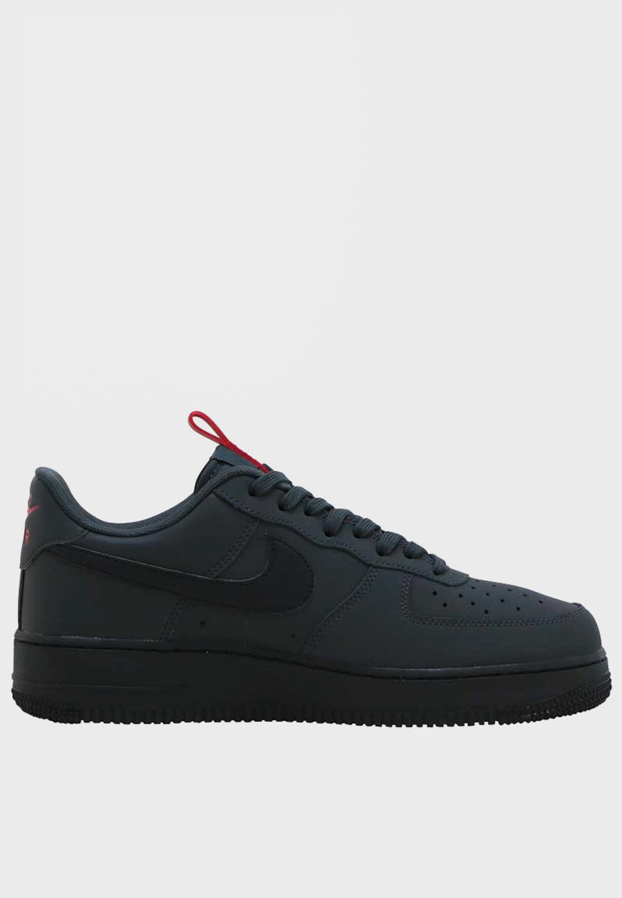 air force 1 anthracite grey and red