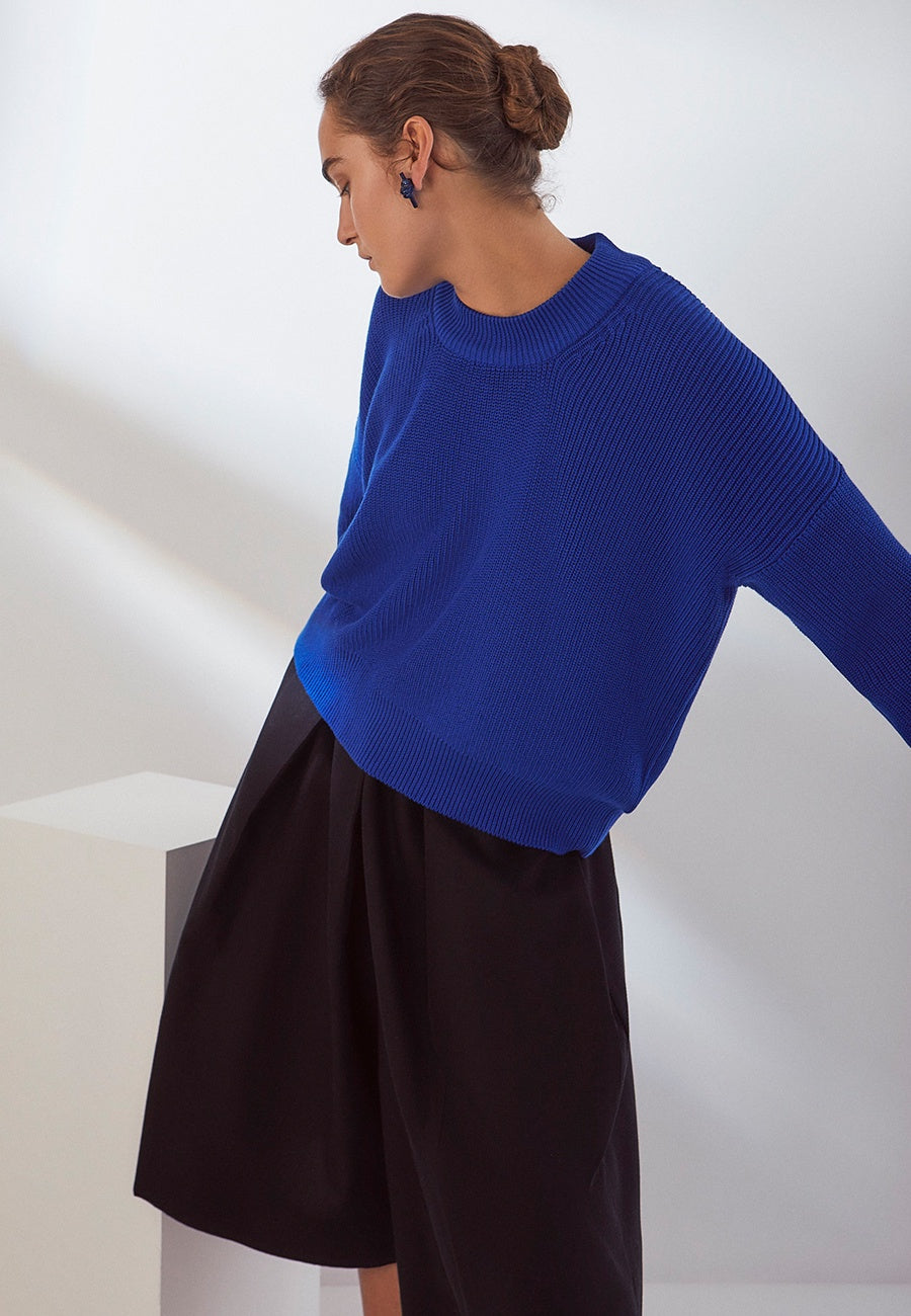 Kowtow Workroom Jumper Cobalt Good As Gold, NZ