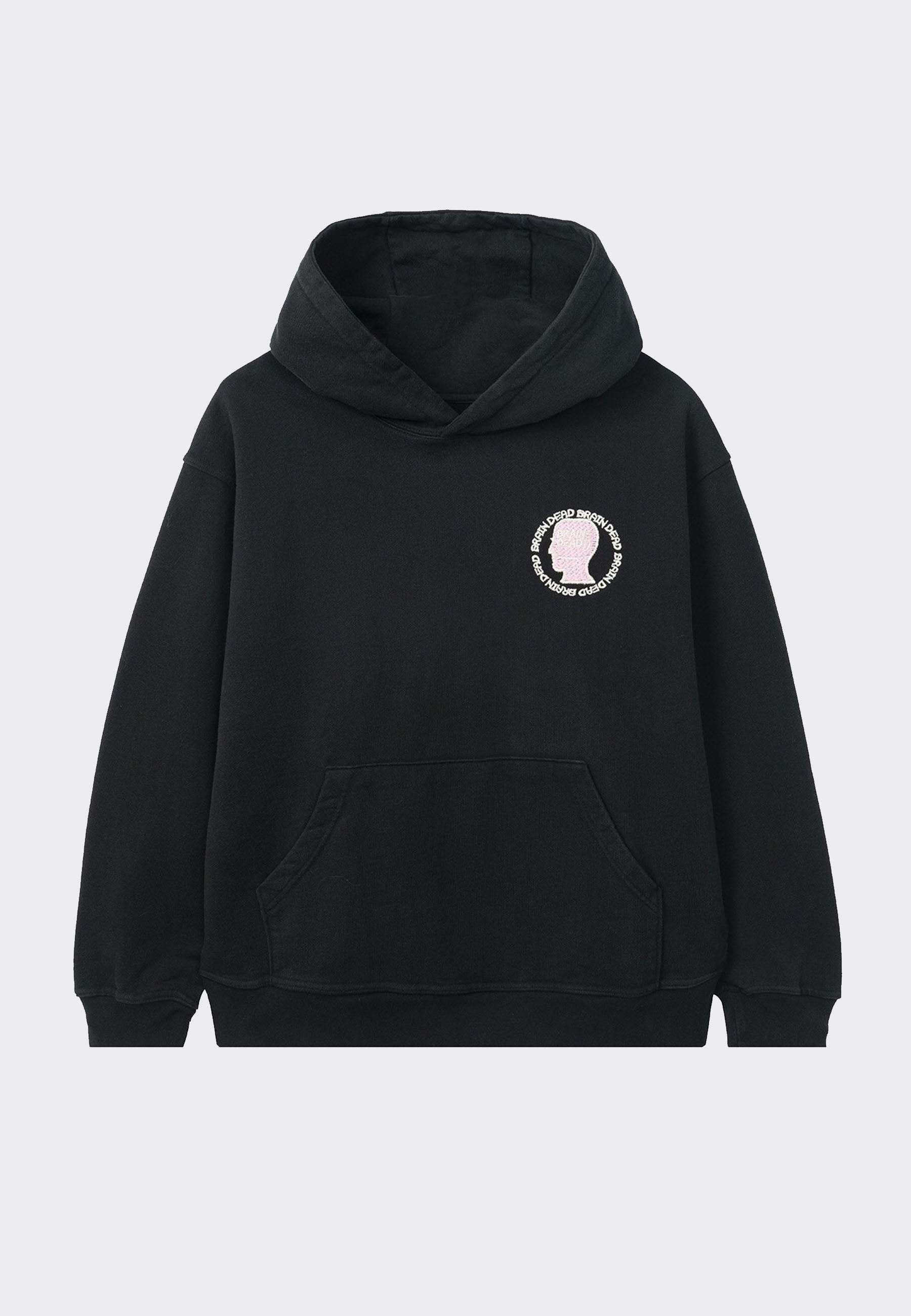 Brain Dead | Buy Speed Text Embroidered Logo Hoodie- black online