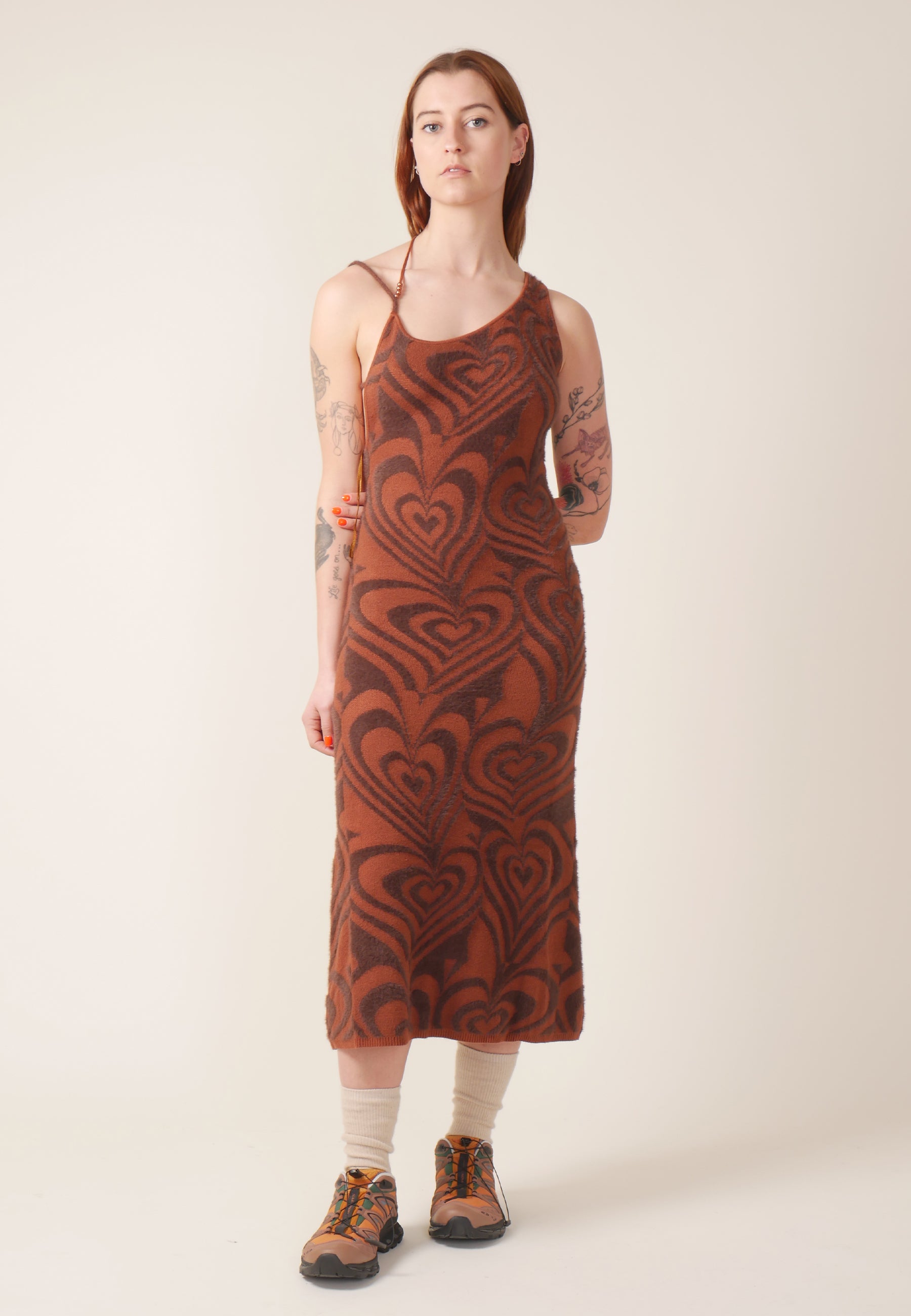 House Of Sunny | Buy Shape Of My Heart Dress - chocolate online