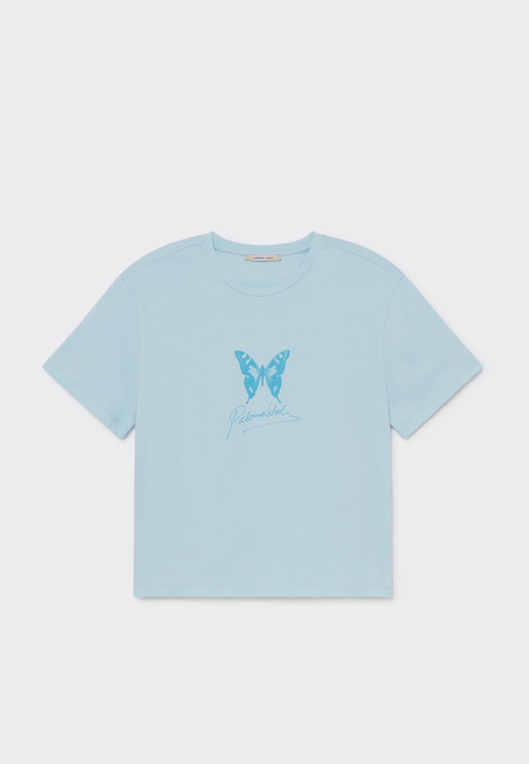 Paloma Wool | Buy Souvenir Mariposa T-Shirt - Soft Blue online