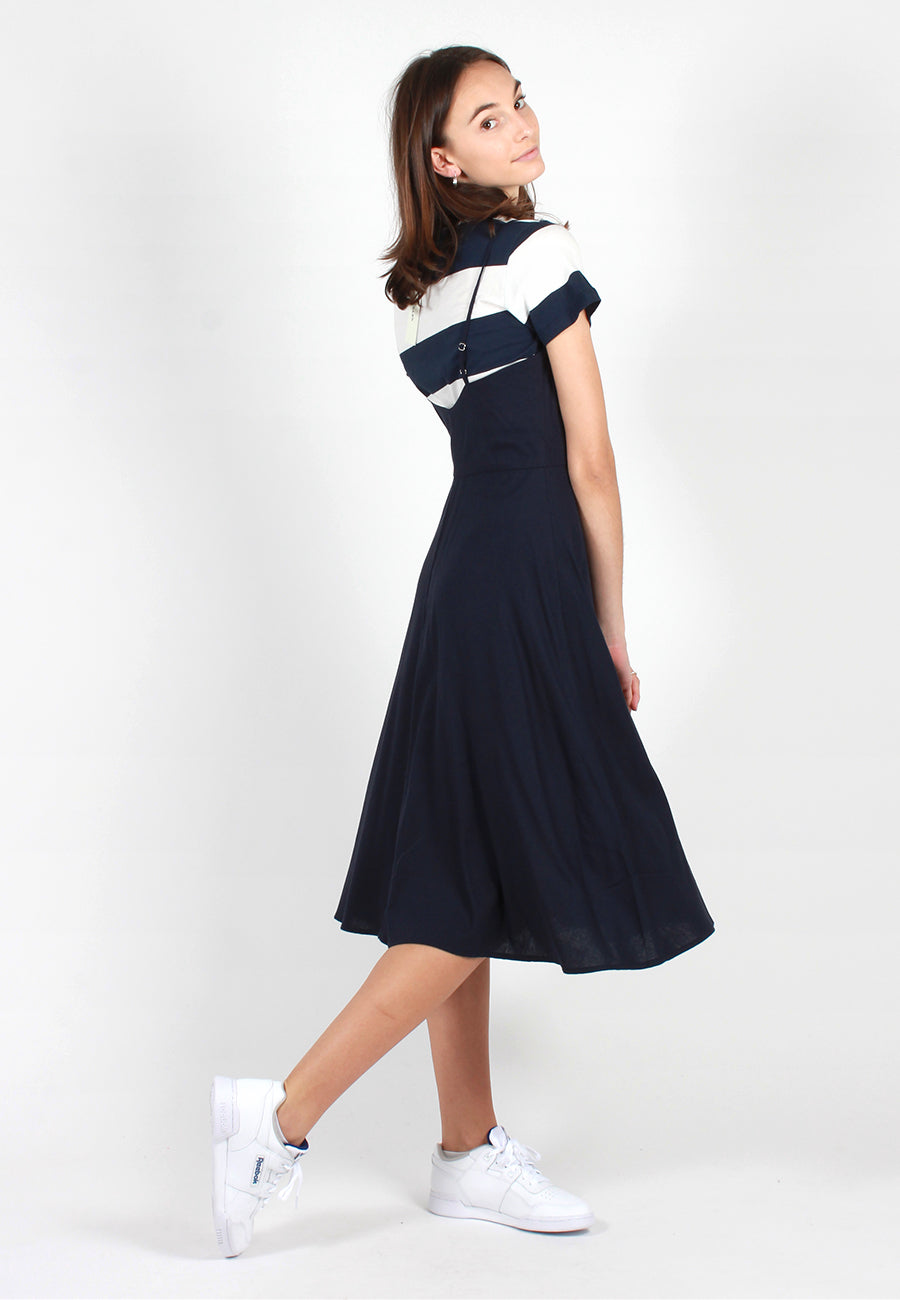 Rollas Midsummer Linen Dress - navy Good As Gold Rollas Midsummer Linen Dress - navy Good As Gold
