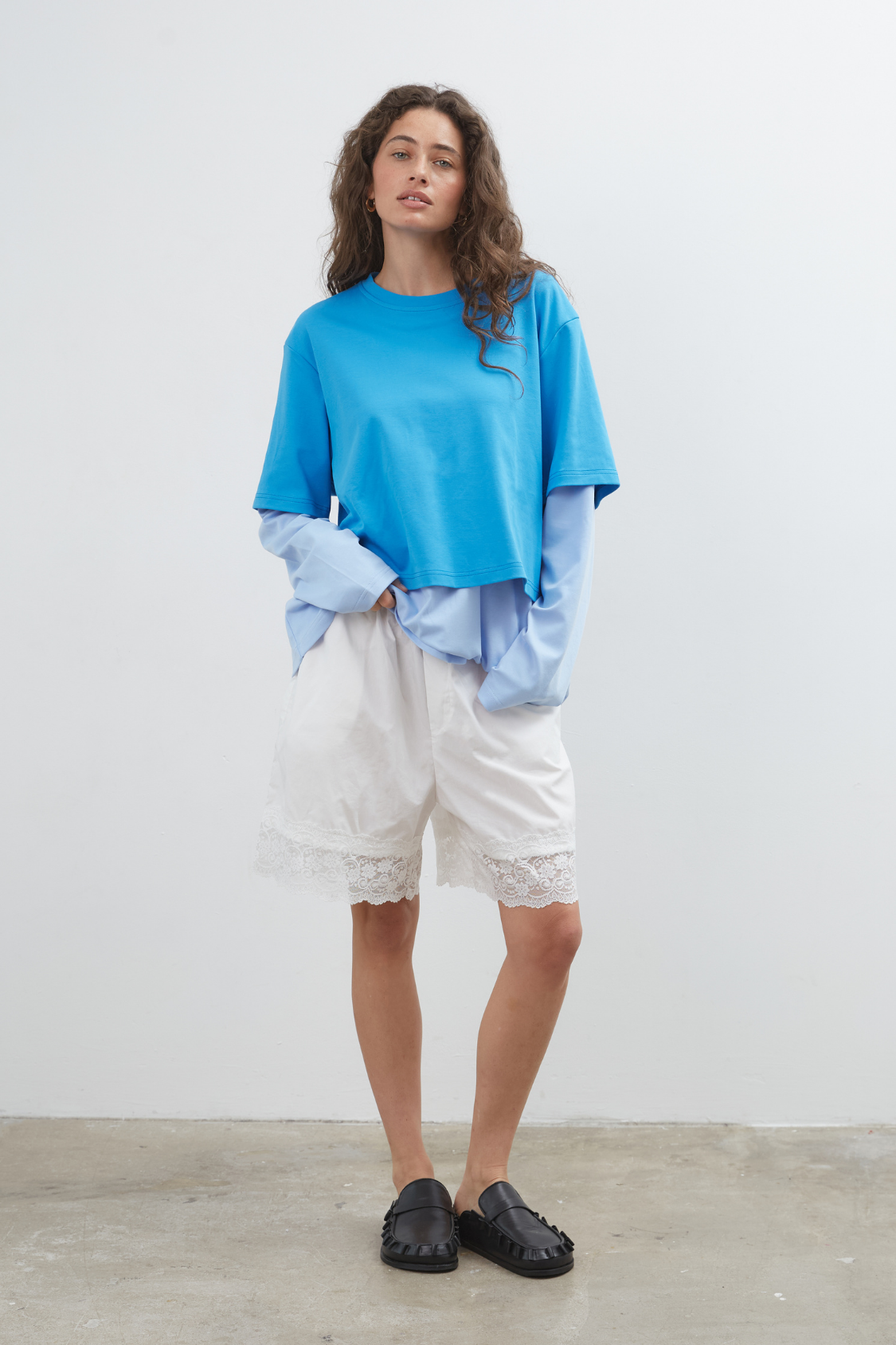 Blue Crush LS T-shirt - Bright Blue