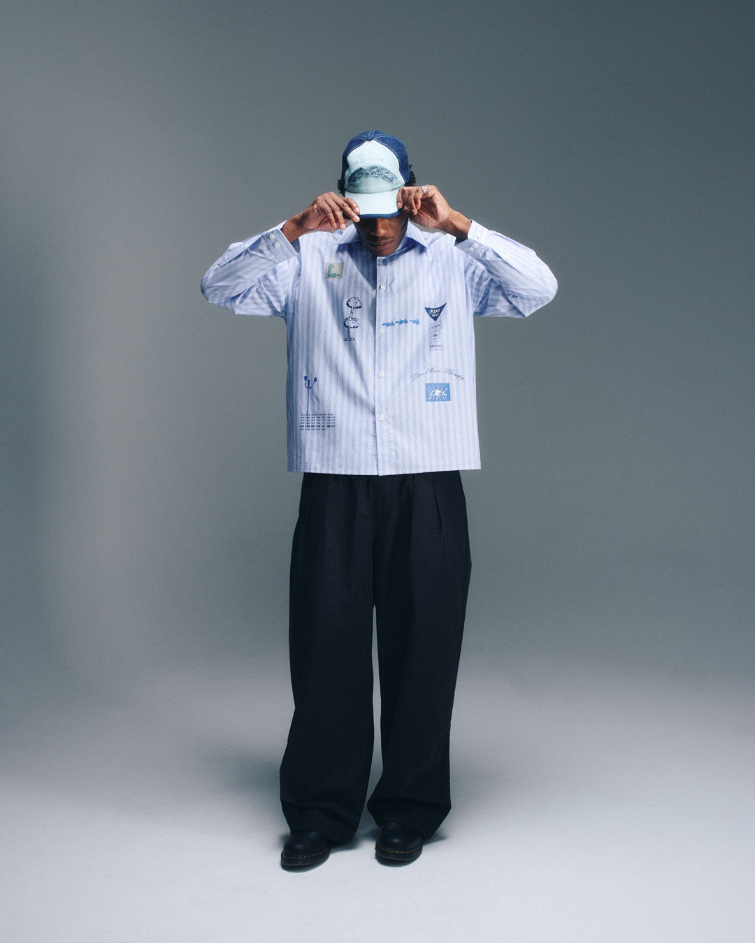 Please Hold Shirt - Blue