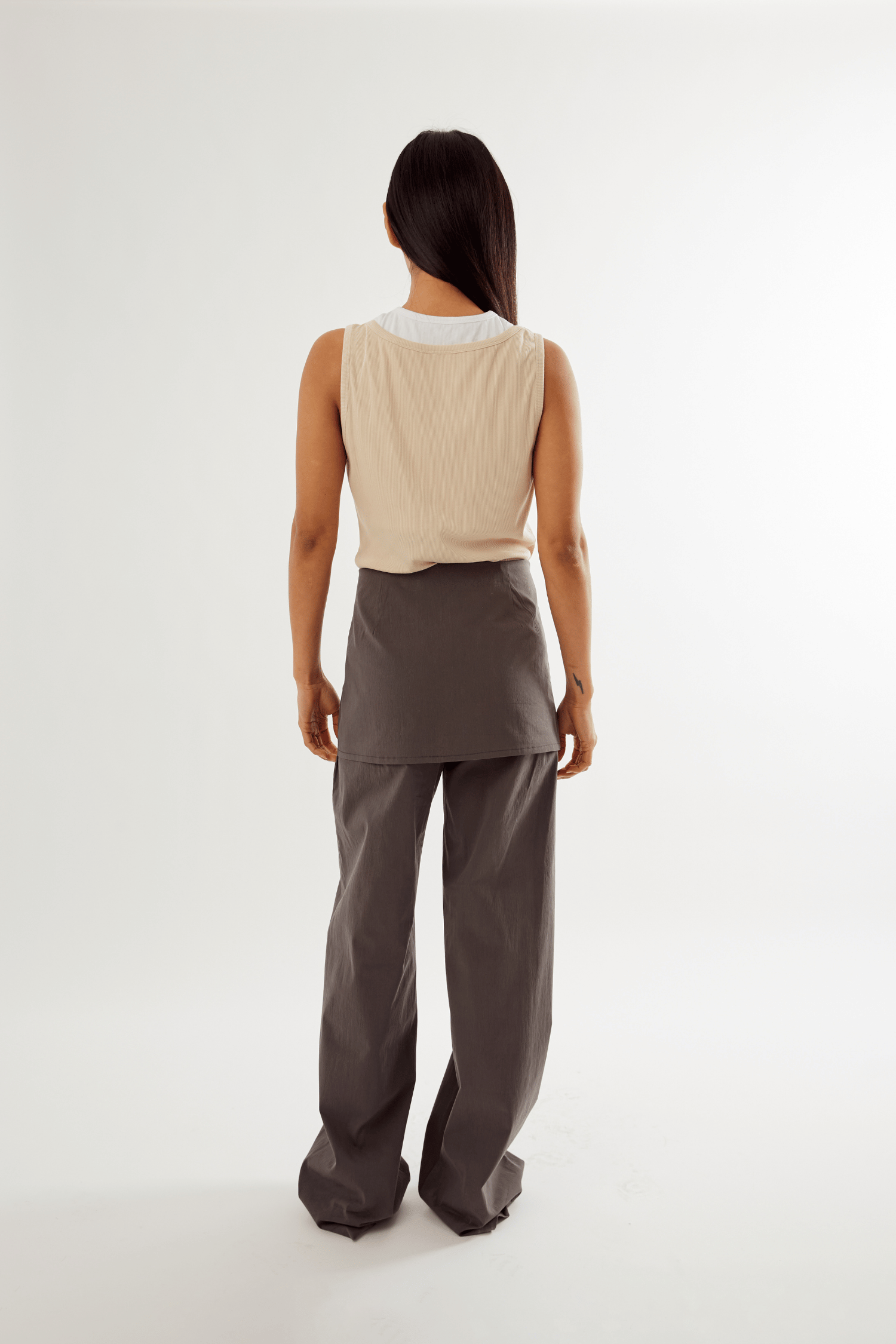 Fifi Layered Trousers - Taupe