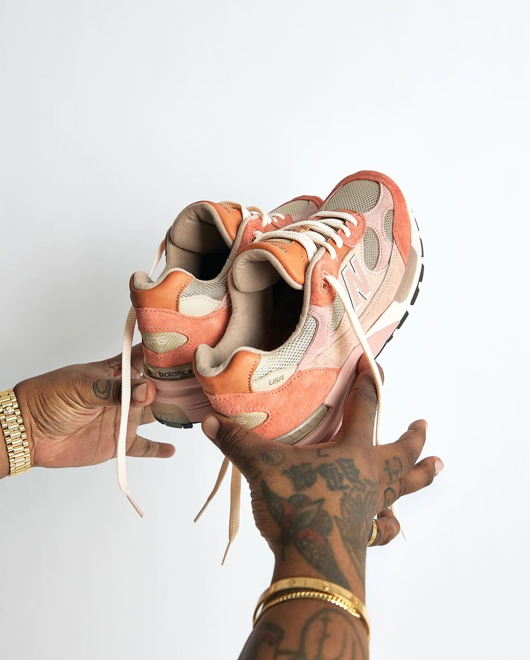 JFG x New Balance 992 - Rose Smoke/Misty Rose