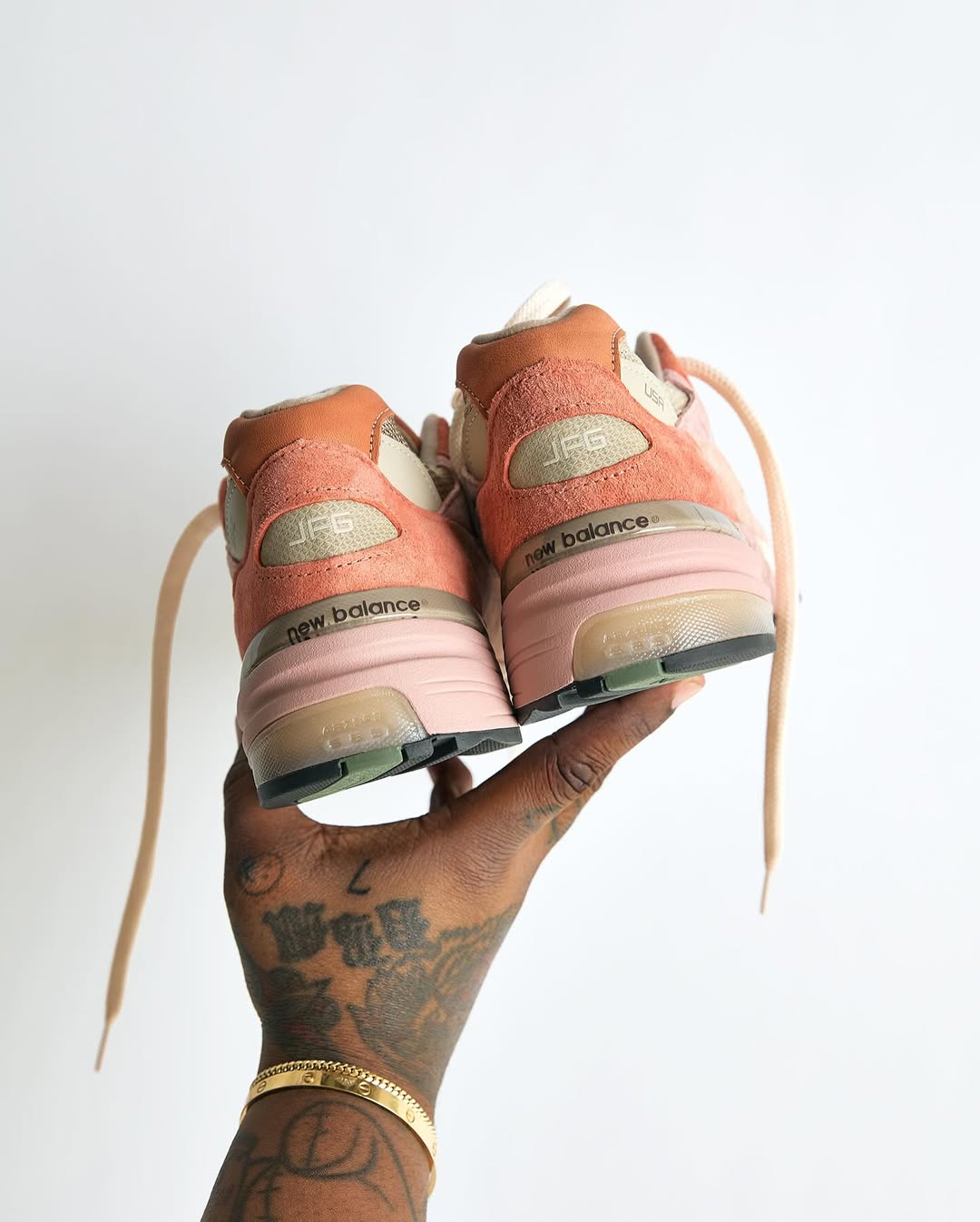 JFG x New Balance 992 - Rose Smoke/Misty Rose