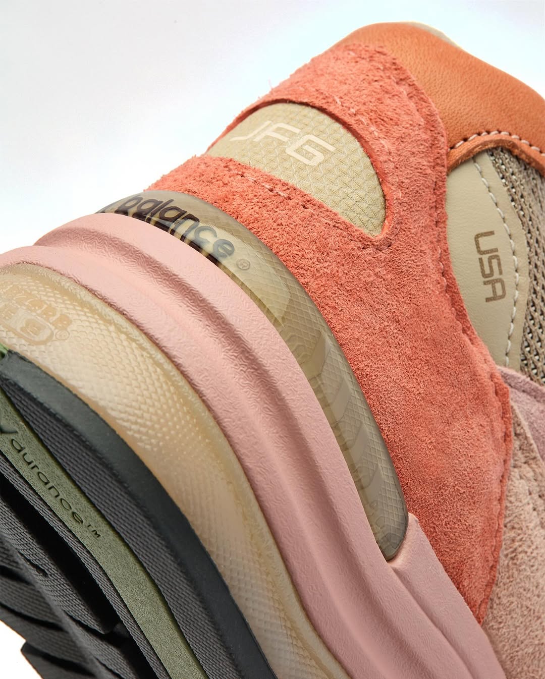 JFG x New Balance 992 - Rose Smoke/Misty Rose