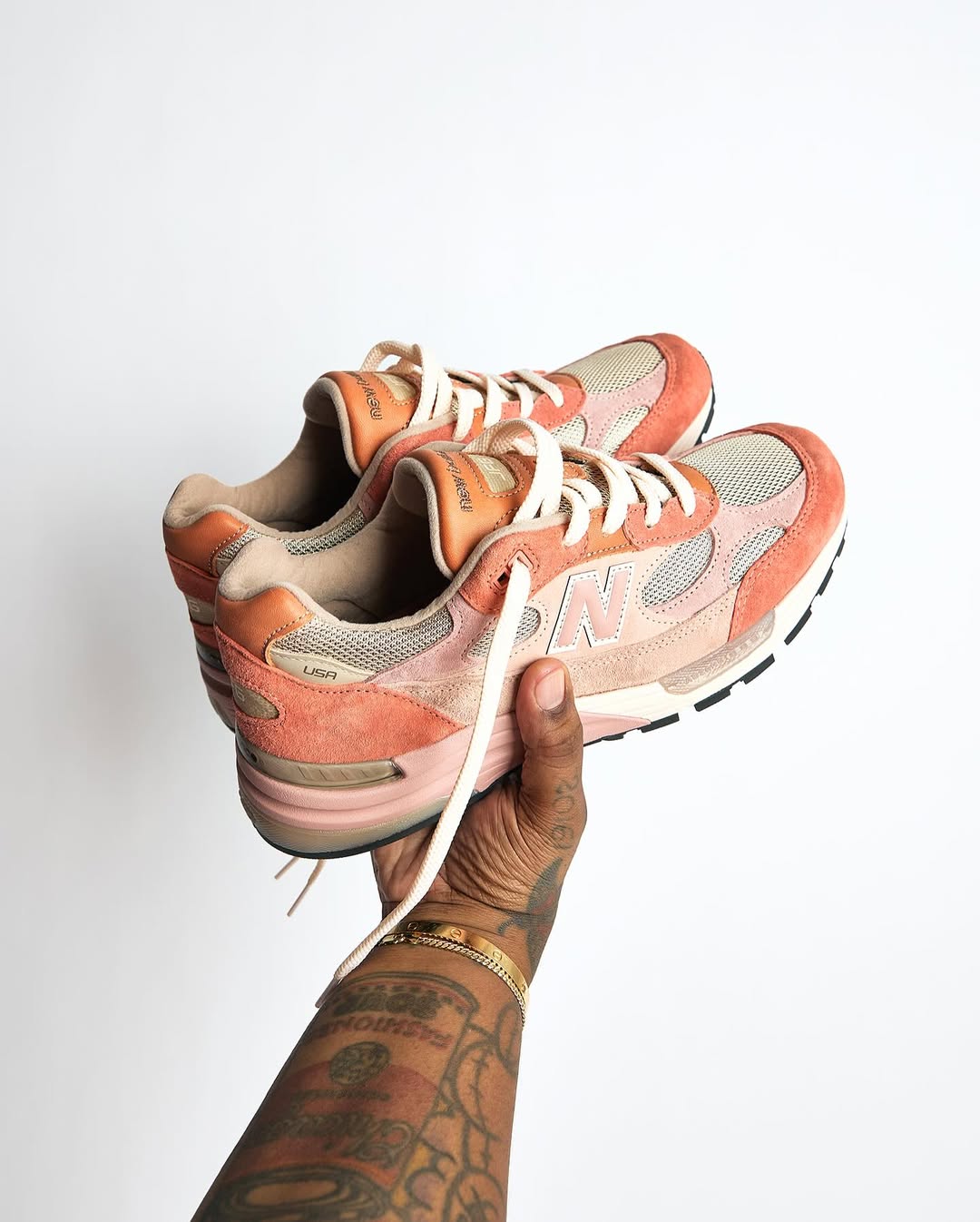 JFG x New Balance 992 - Rose Smoke/Misty Rose