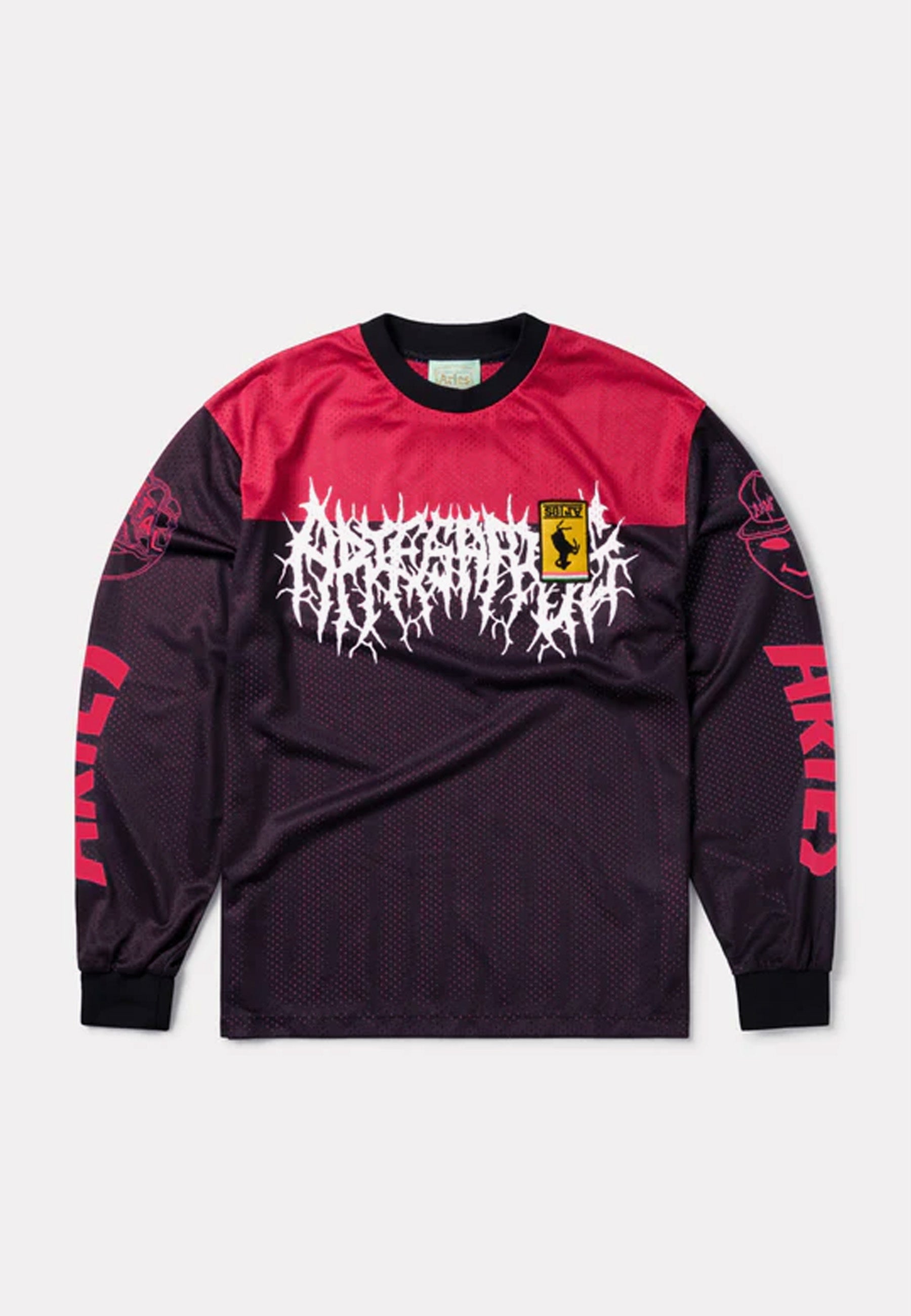 Airtex Metal L/S Tee - Black/Red