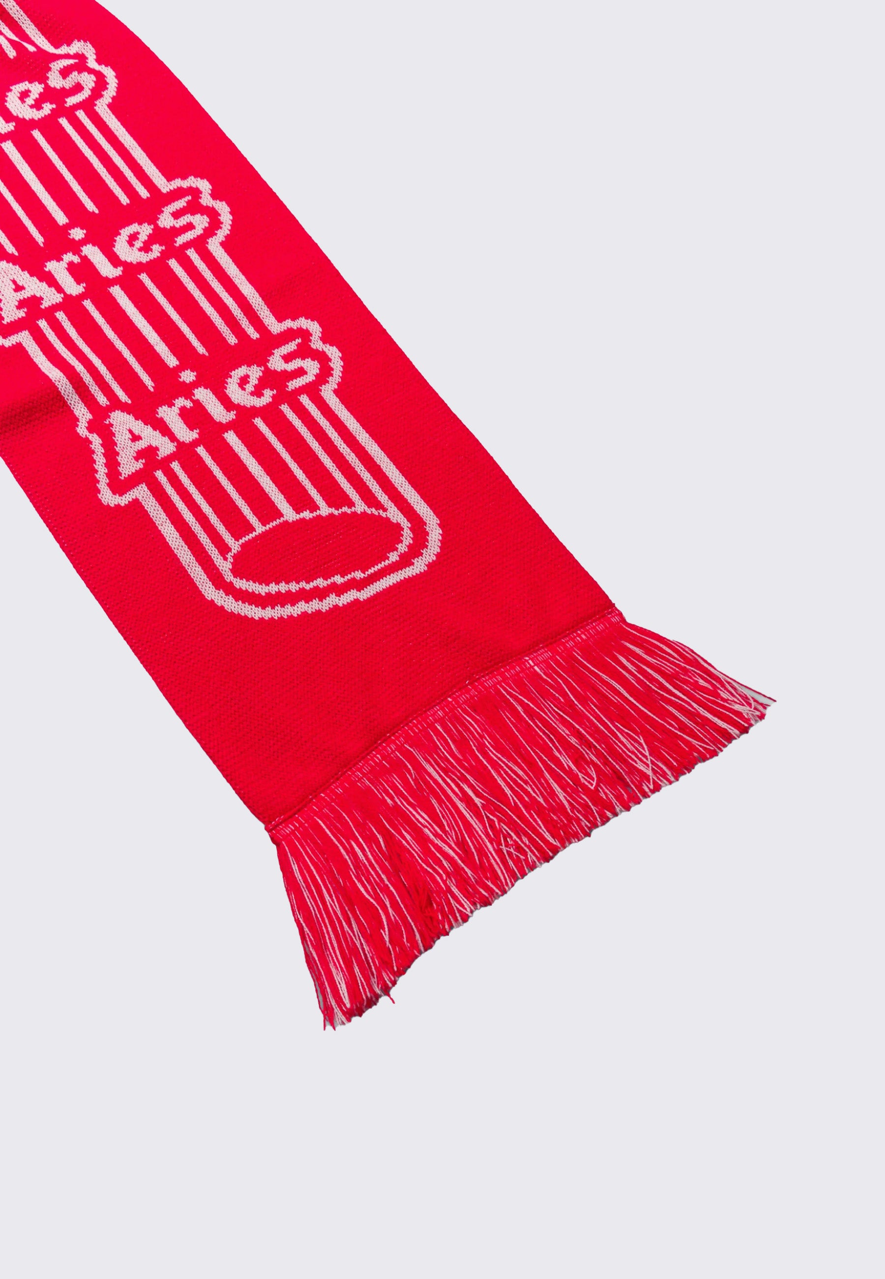 Column Scarf - Red/White