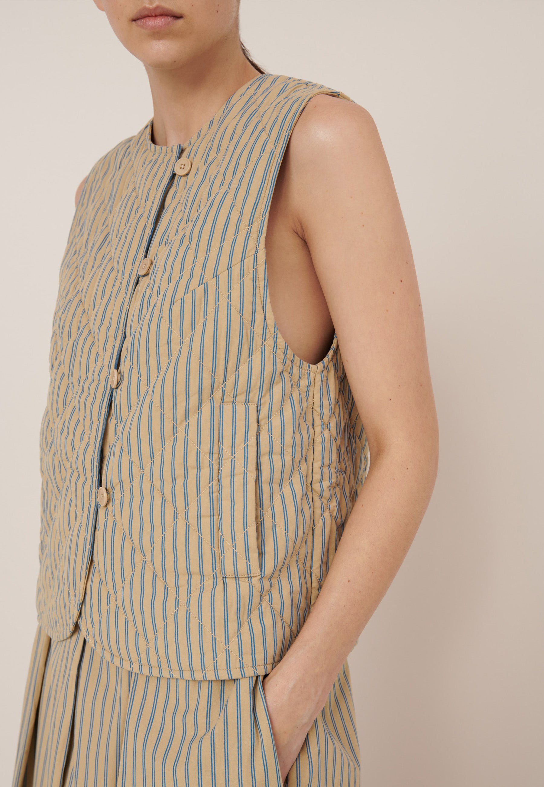 Axis Vest - Double Pinstripe
