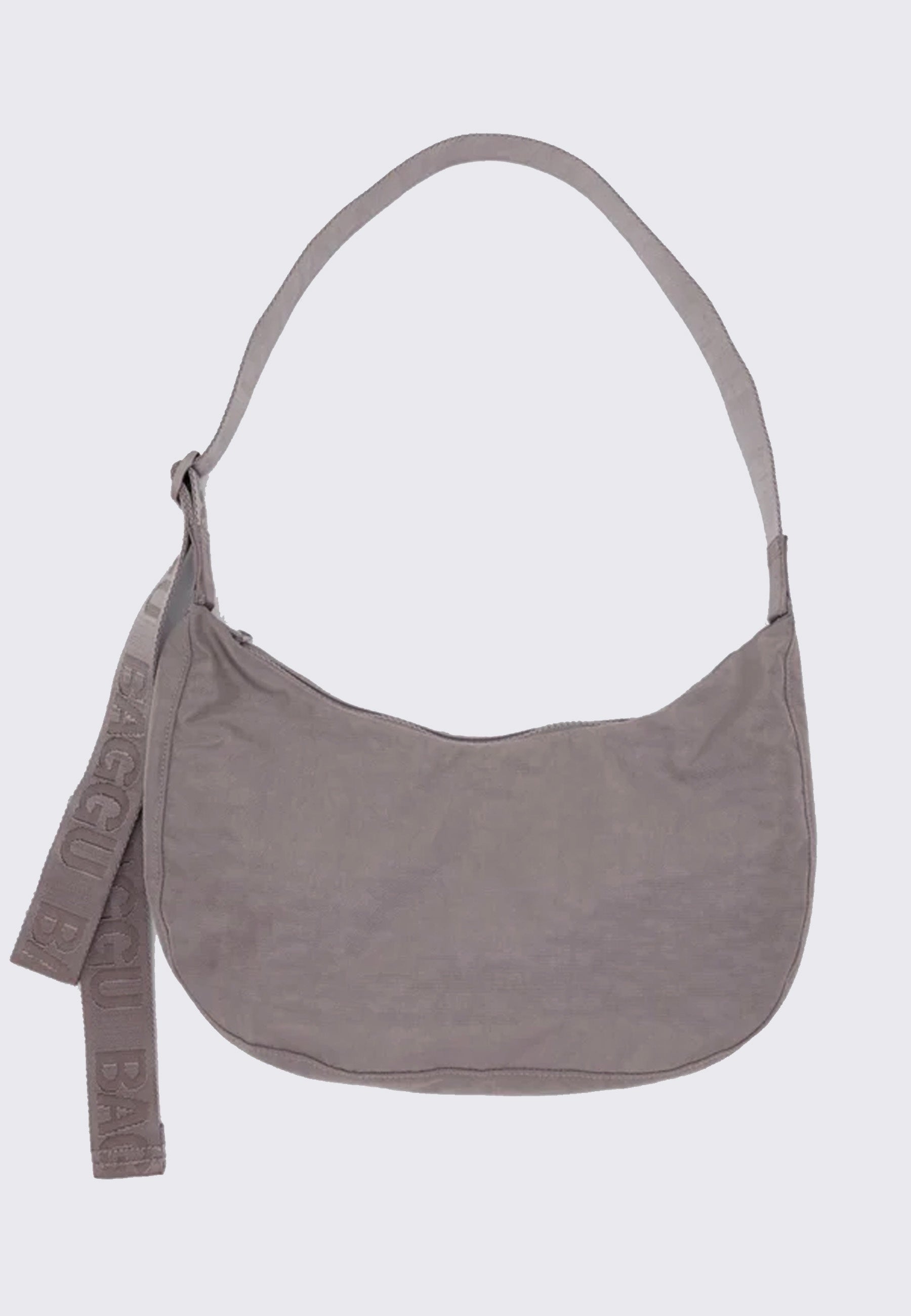 Medium Nylon Crescent Bag - Dove