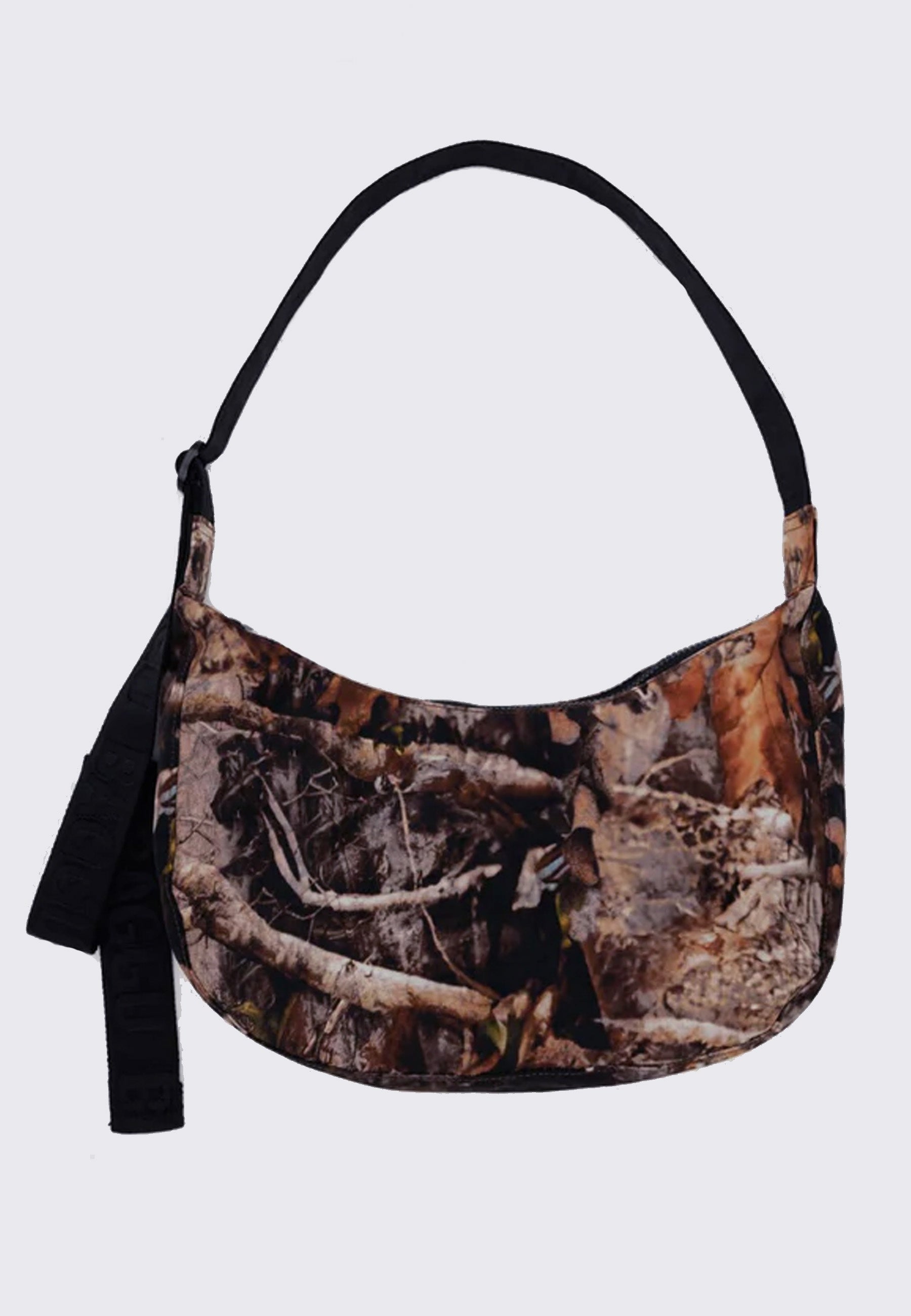 Medium Nylon Crescent Bag - Photo Forest