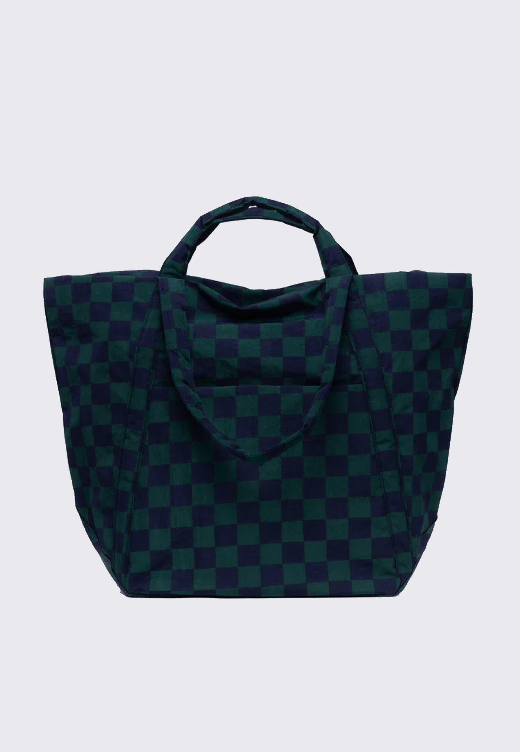 Travel Cloud Bag - Navy Green Check