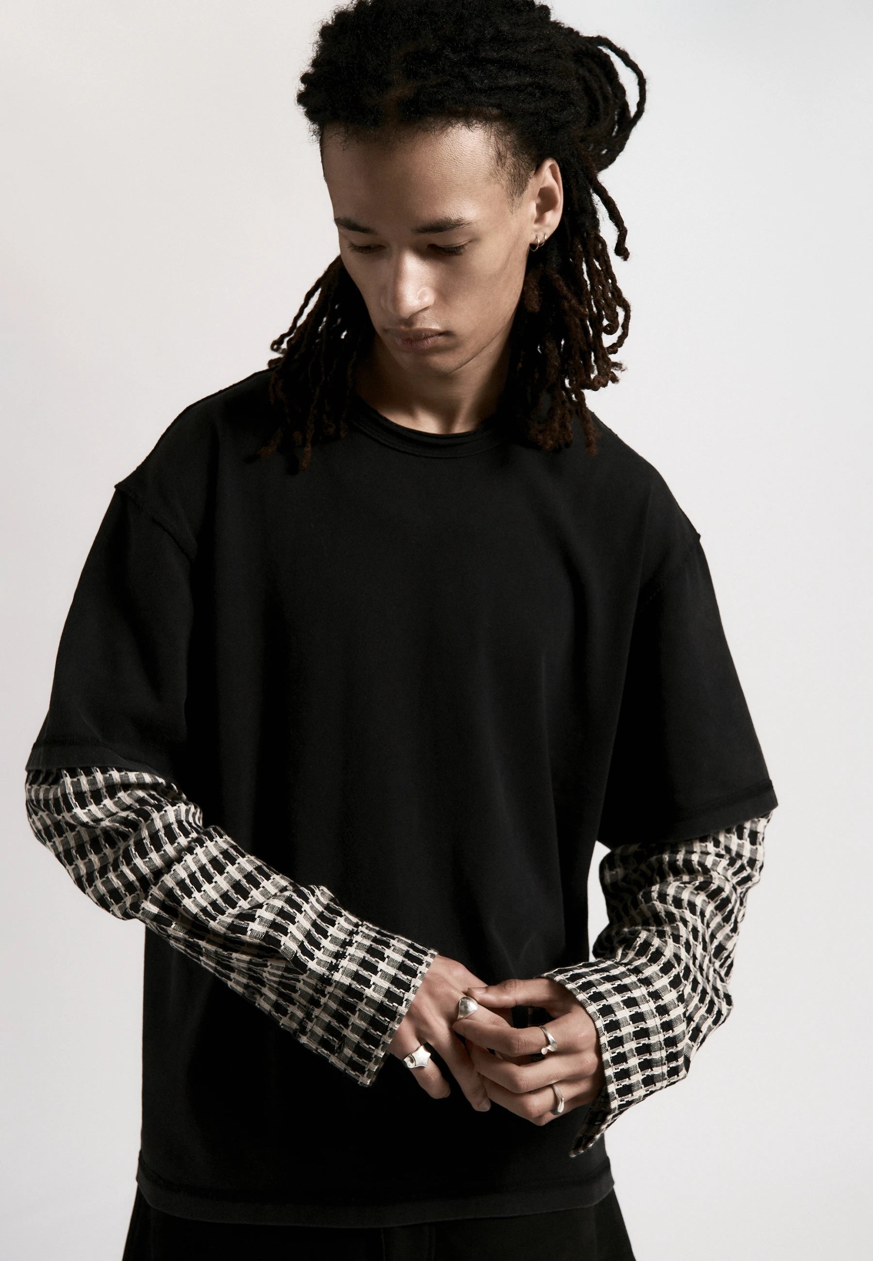 Dead End LS Shirt - Black/Check