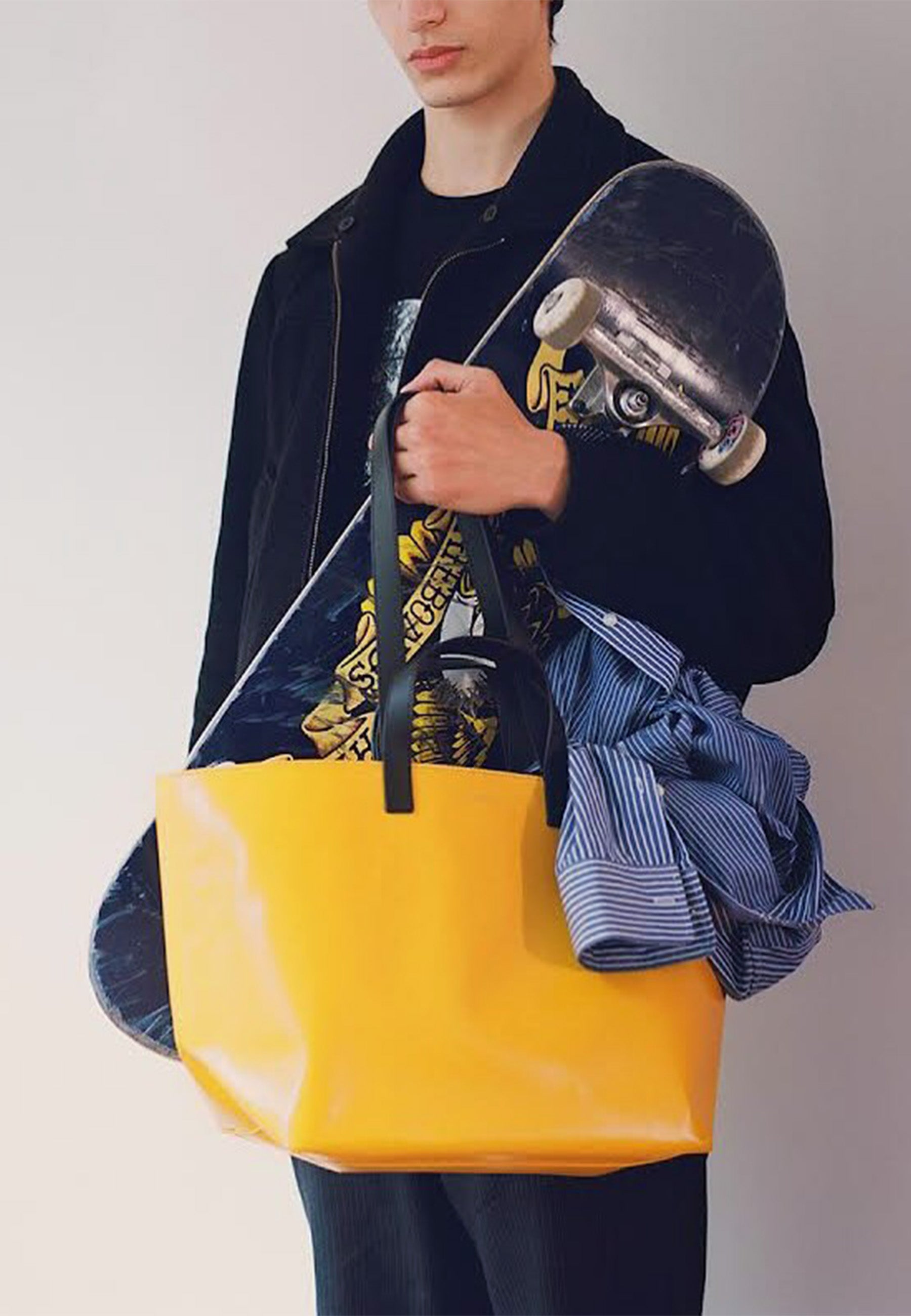 Le Pratique Small Bigout Bag - Brown/Yellow