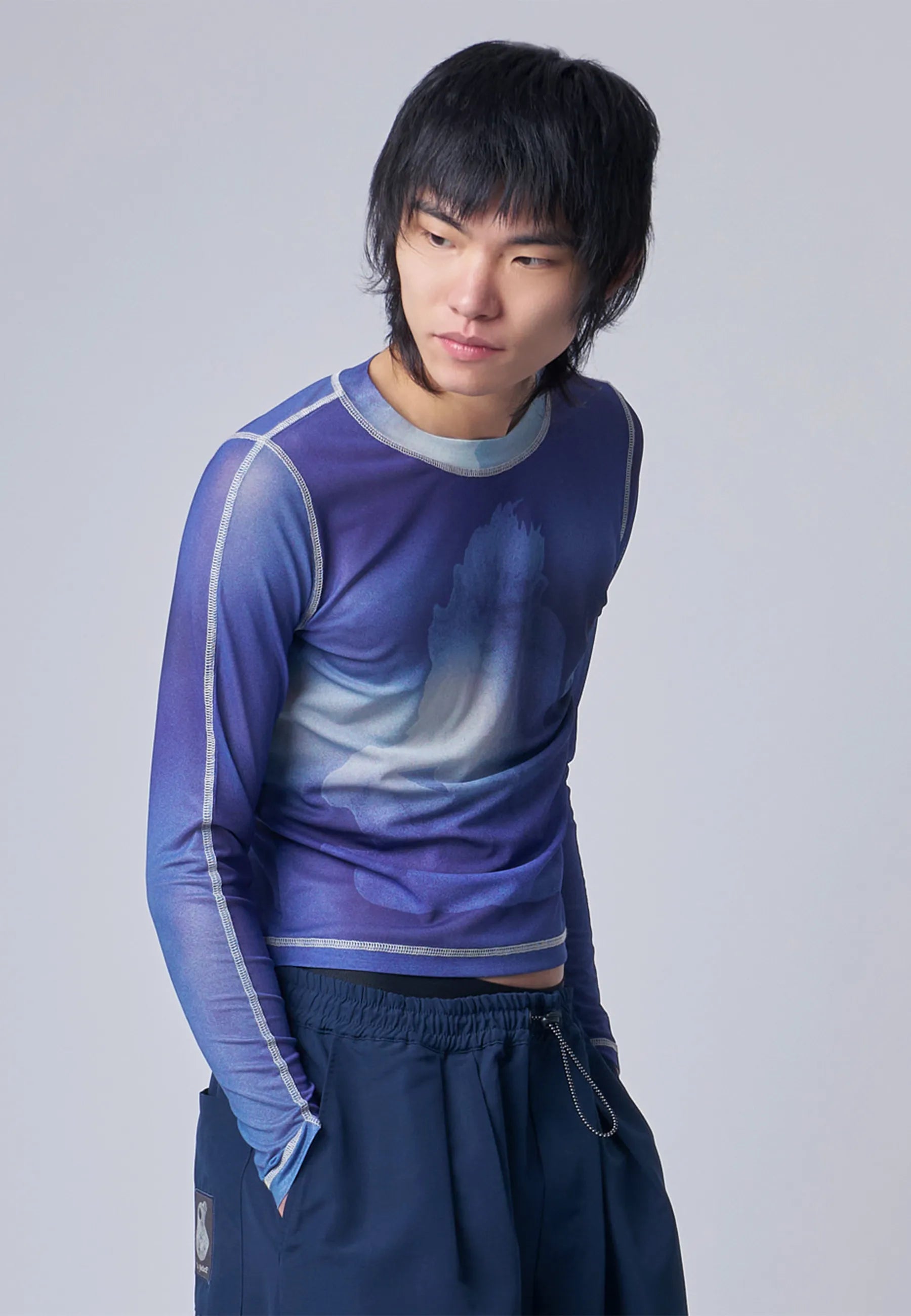 Mane Mesh Top - Blue