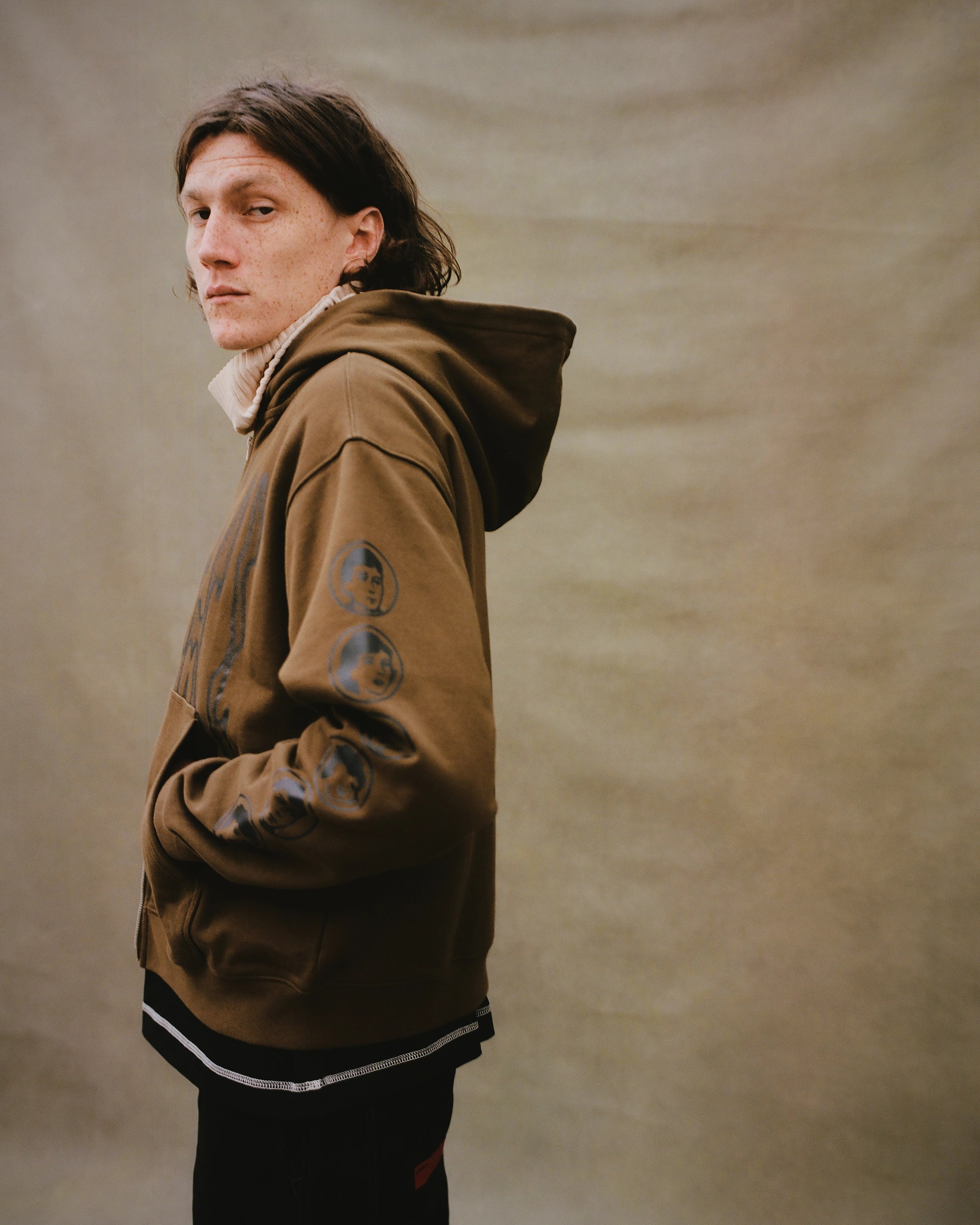 Razor Zip Hoodie - Brown