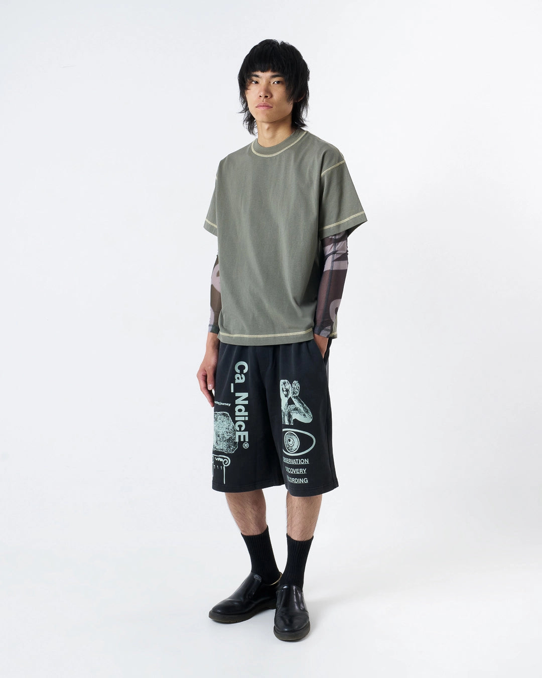 Contrast T-Shirt - Sage