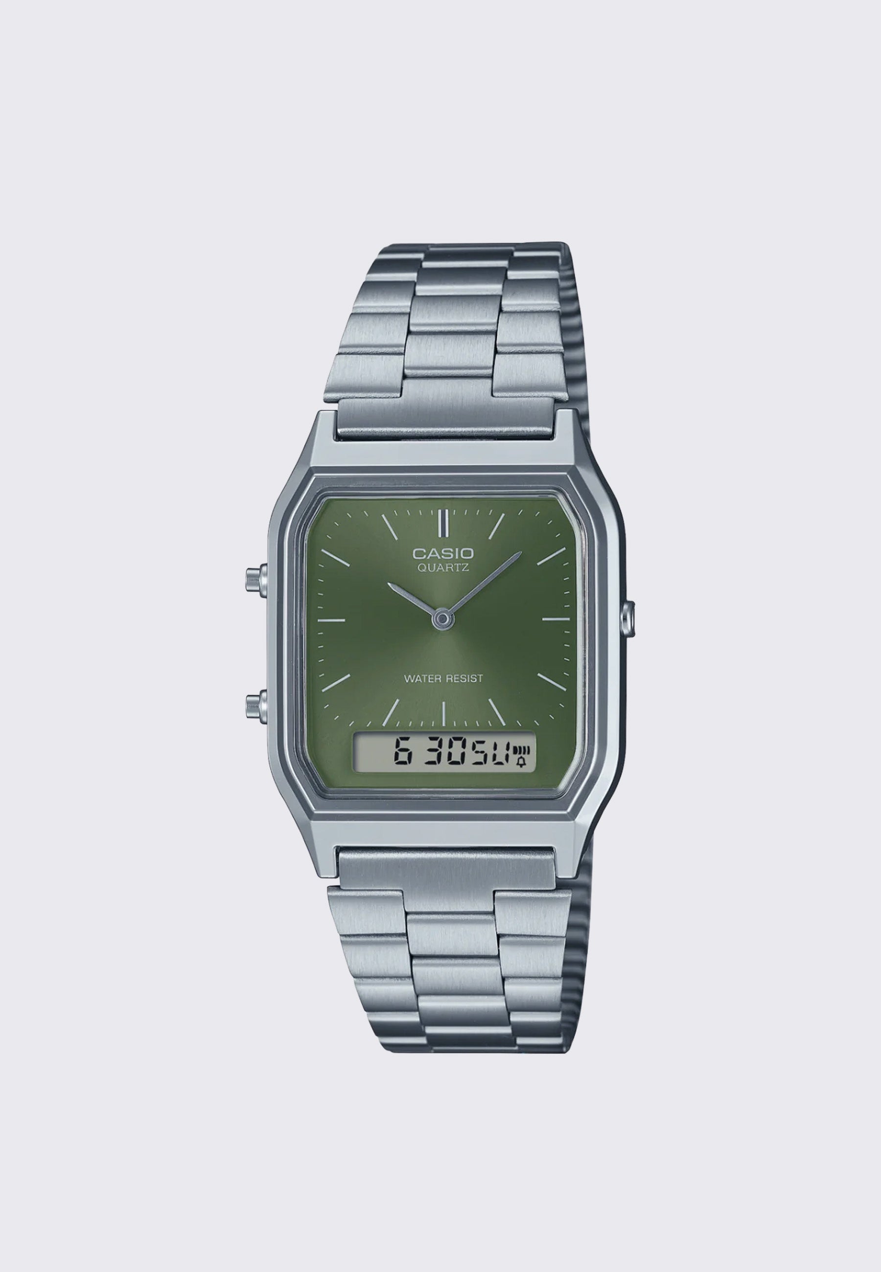 Gents Duo Time Dial (AQ230A-3A) - Steel/Green