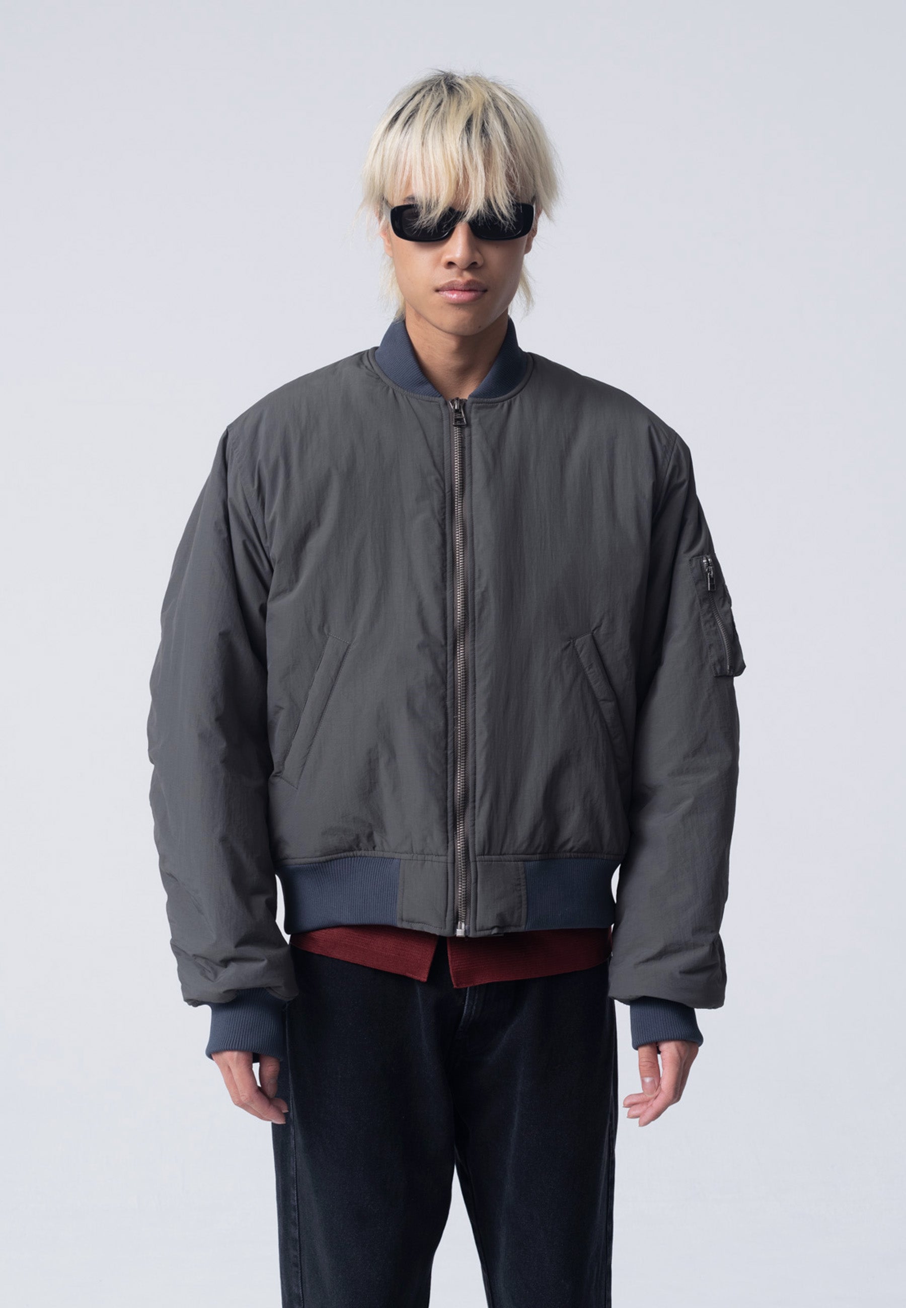 Hidden Pleasures Bomber Jacket - Grey