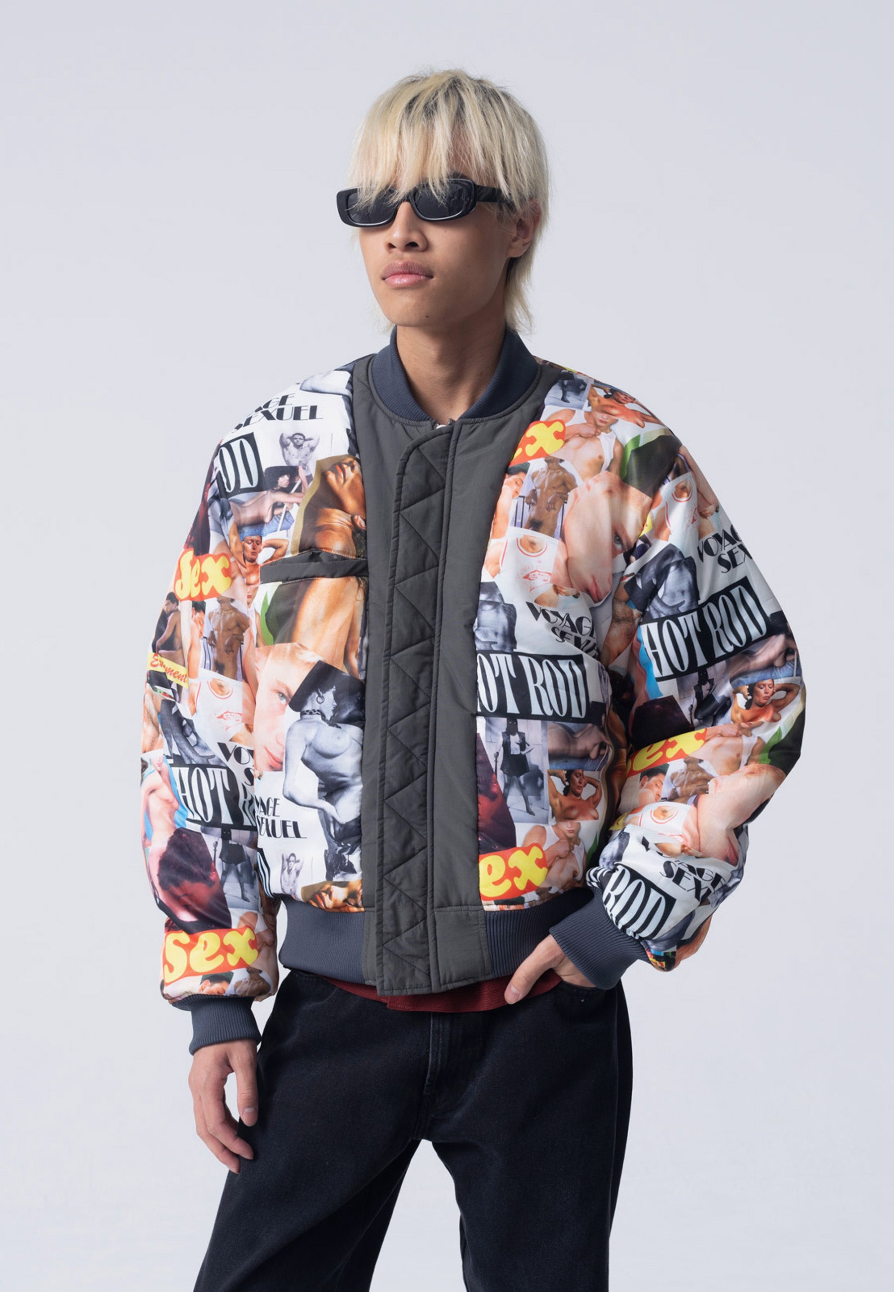 Hidden Pleasures Bomber Jacket - Grey