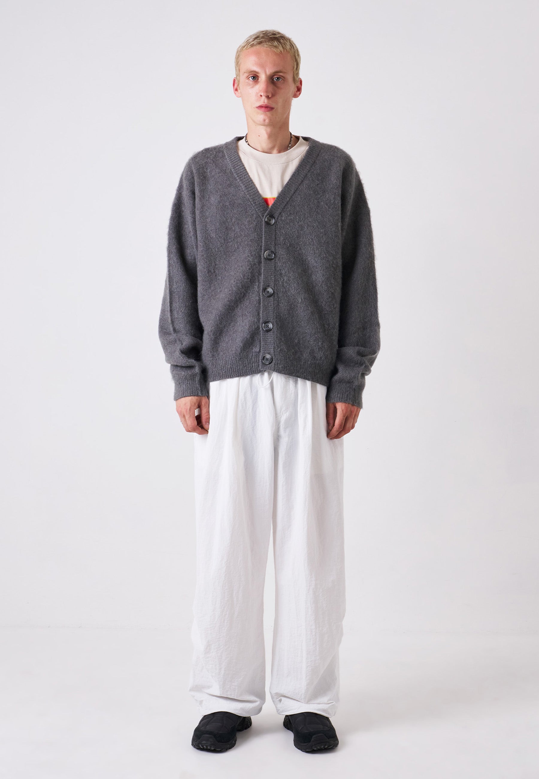 CFY Mohair Cardigan - Grey