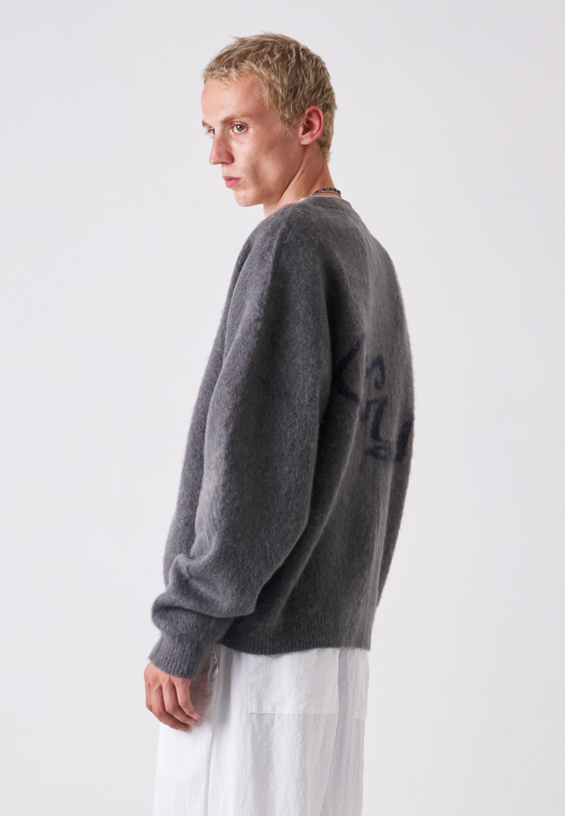 CFY Mohair Cardigan - Grey