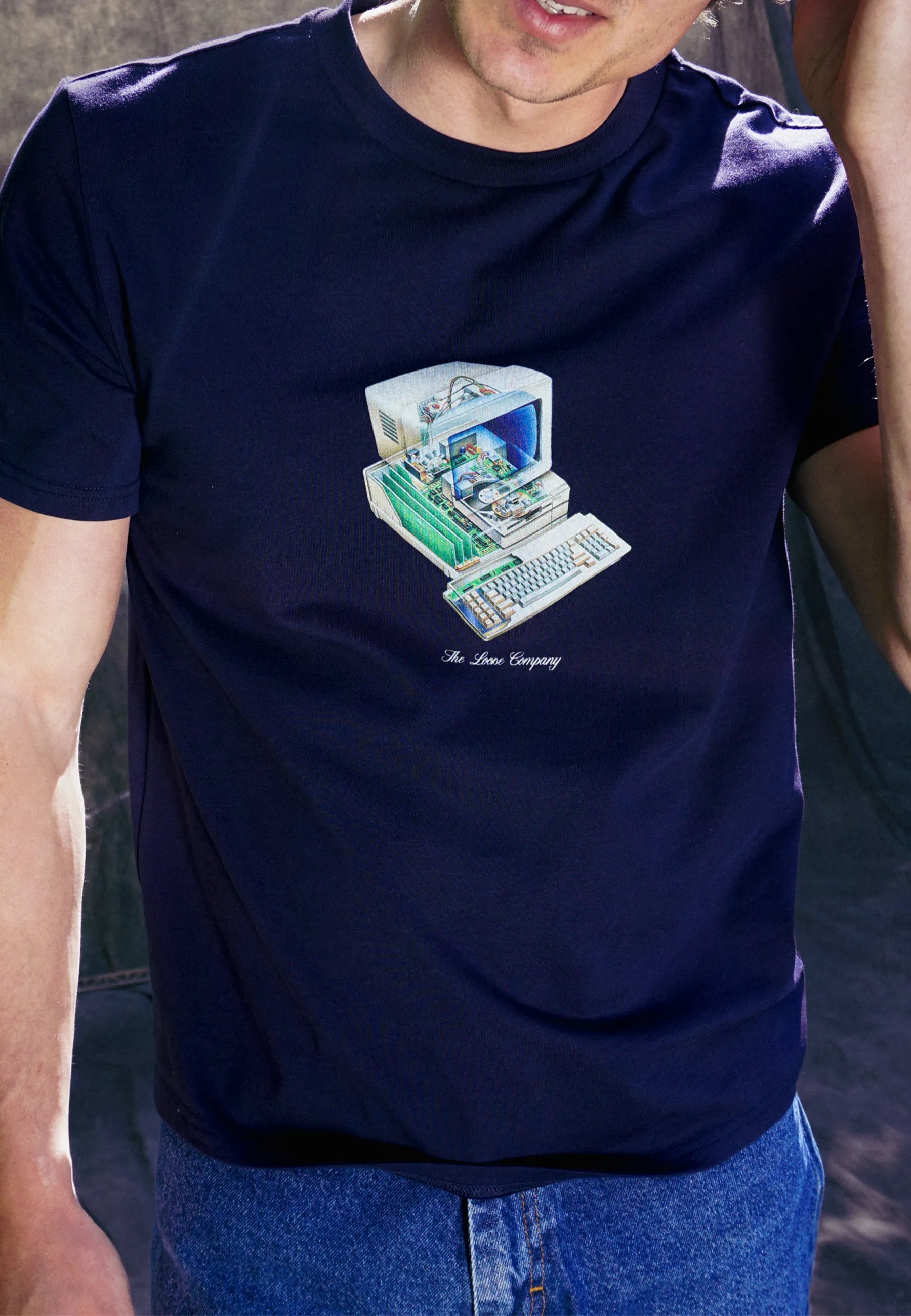 Computer T-Shirt - Navy