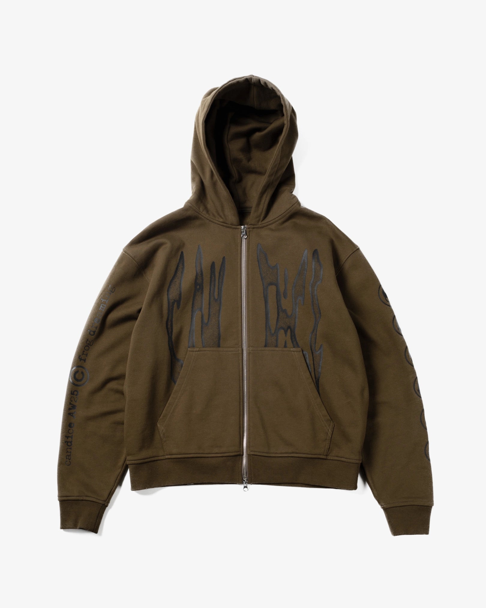 Razor Zip Hoodie - Brown