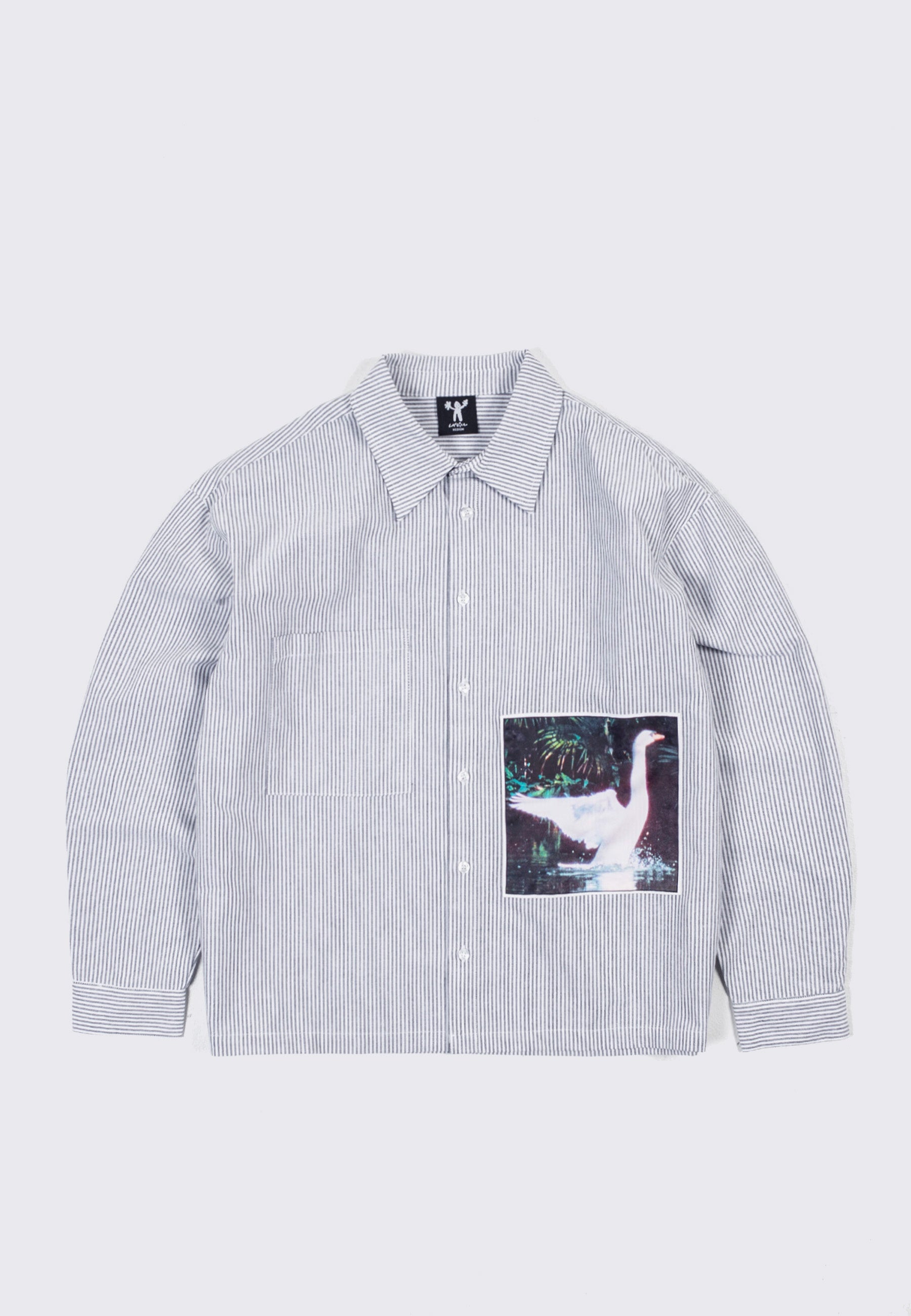 Hamsa Oxford Button Up - Black/White