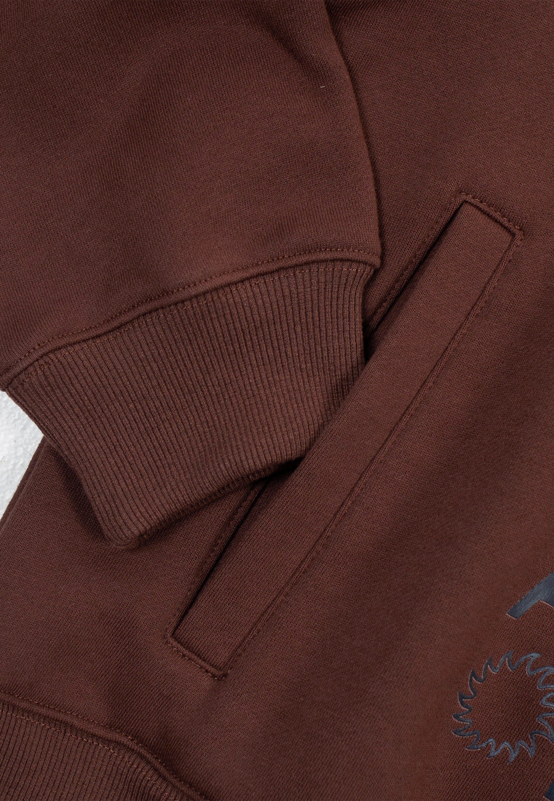 Pure Noise Zip Hoodie - Brown