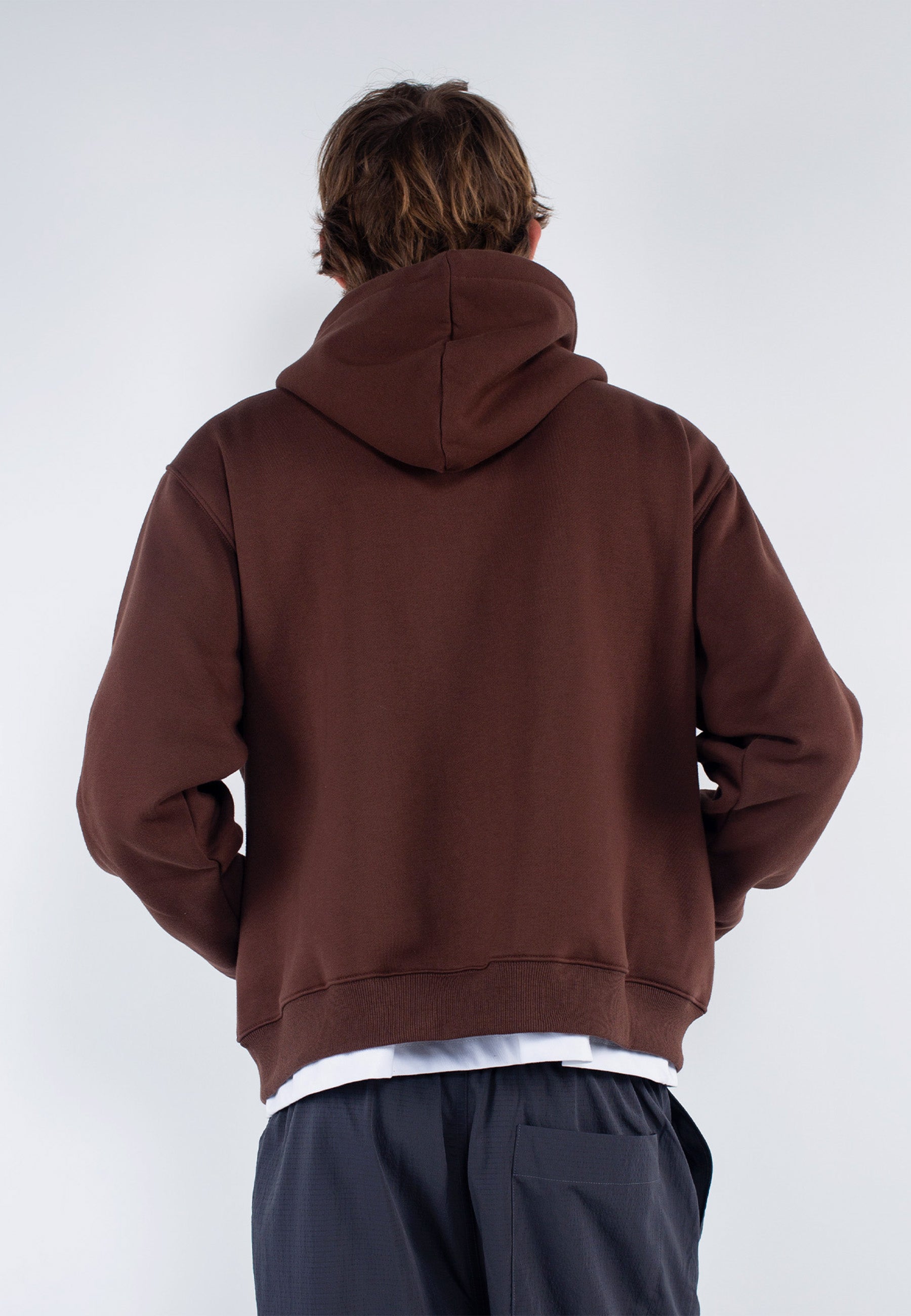 Pure Noise Zip Hoodie - Brown