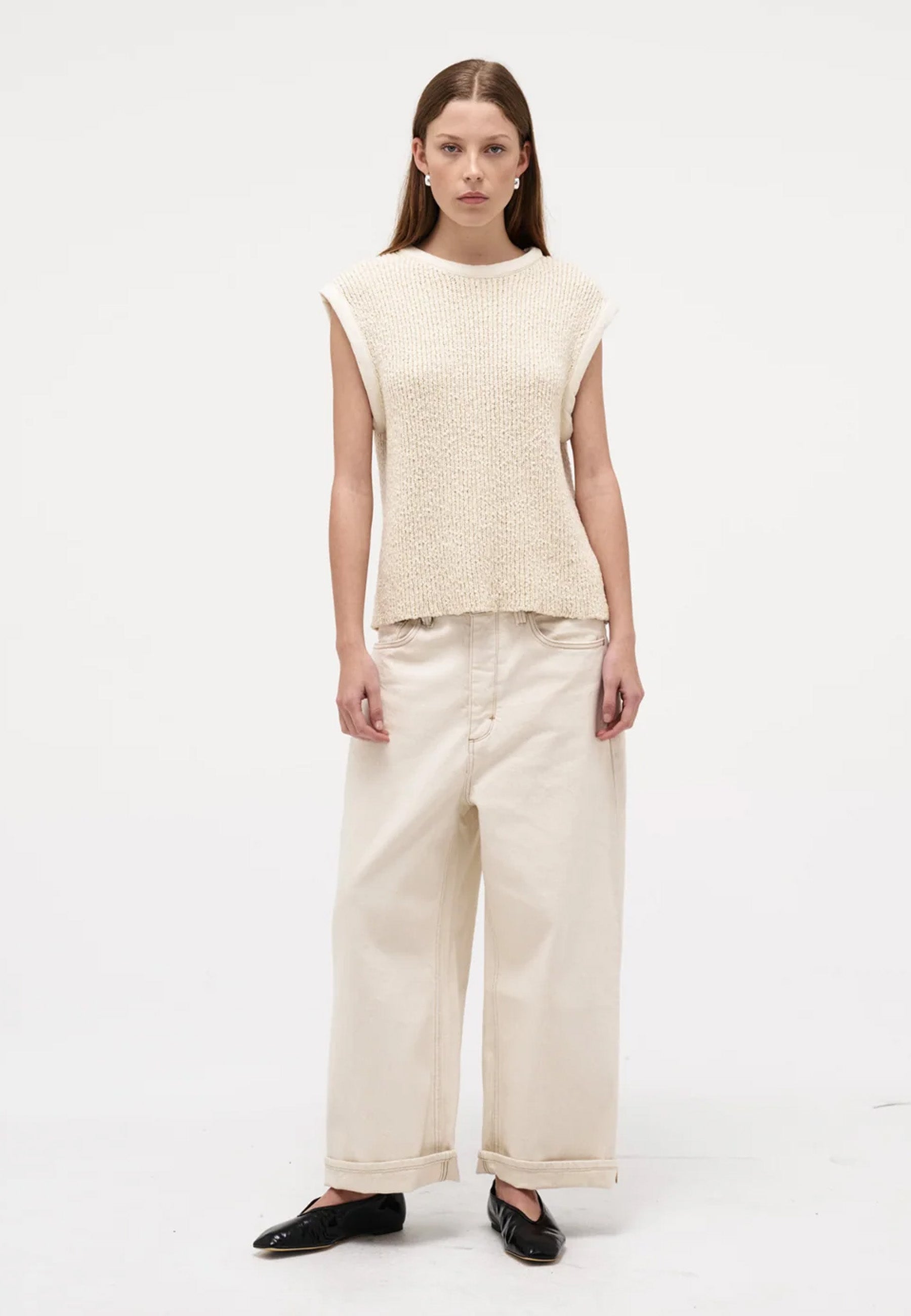 Cecil Knit Top - Cream