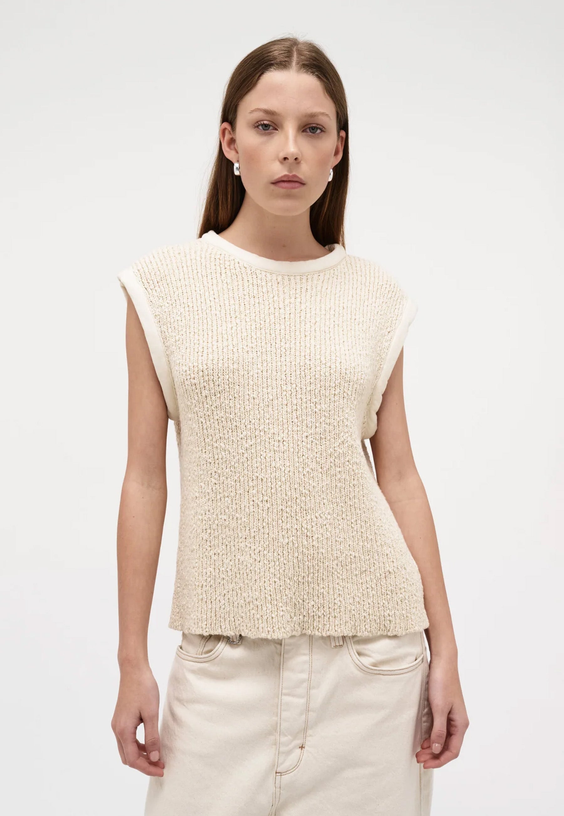 Cecil Knit Top - Cream