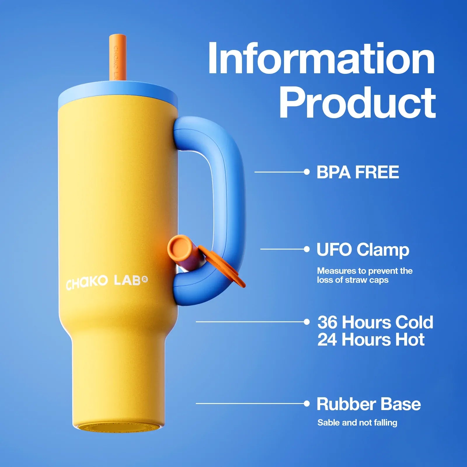 Bawang Tumbler - Yellow/Blue