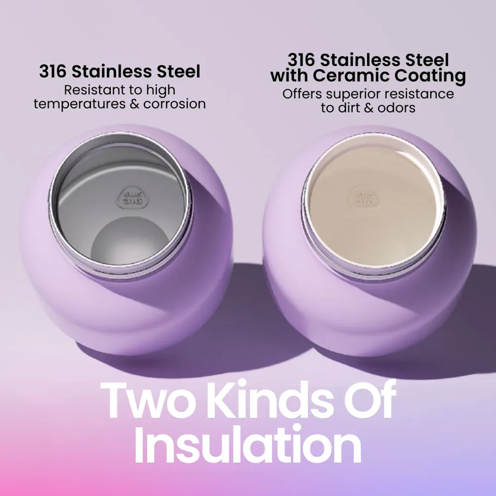 Linlin Kettle Water Bottle - Ceramic Coating - Basque