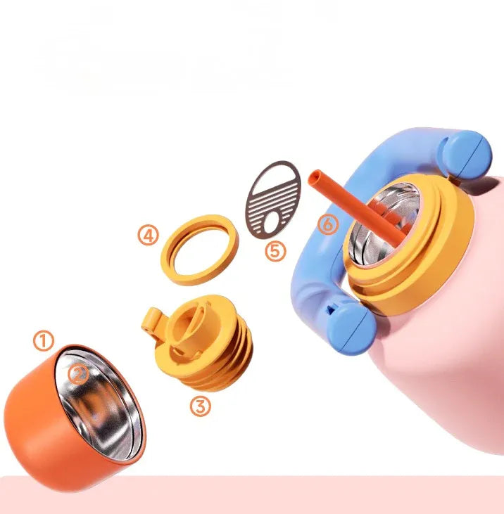 Hanging Pot Water Bottle - Blue/Pink