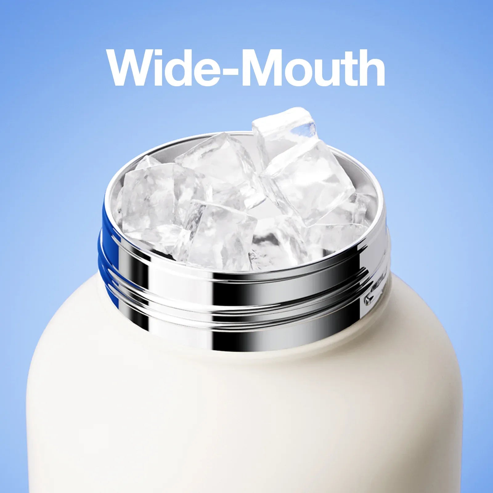 Linlin Kettle Water Bottle -Stainless - White