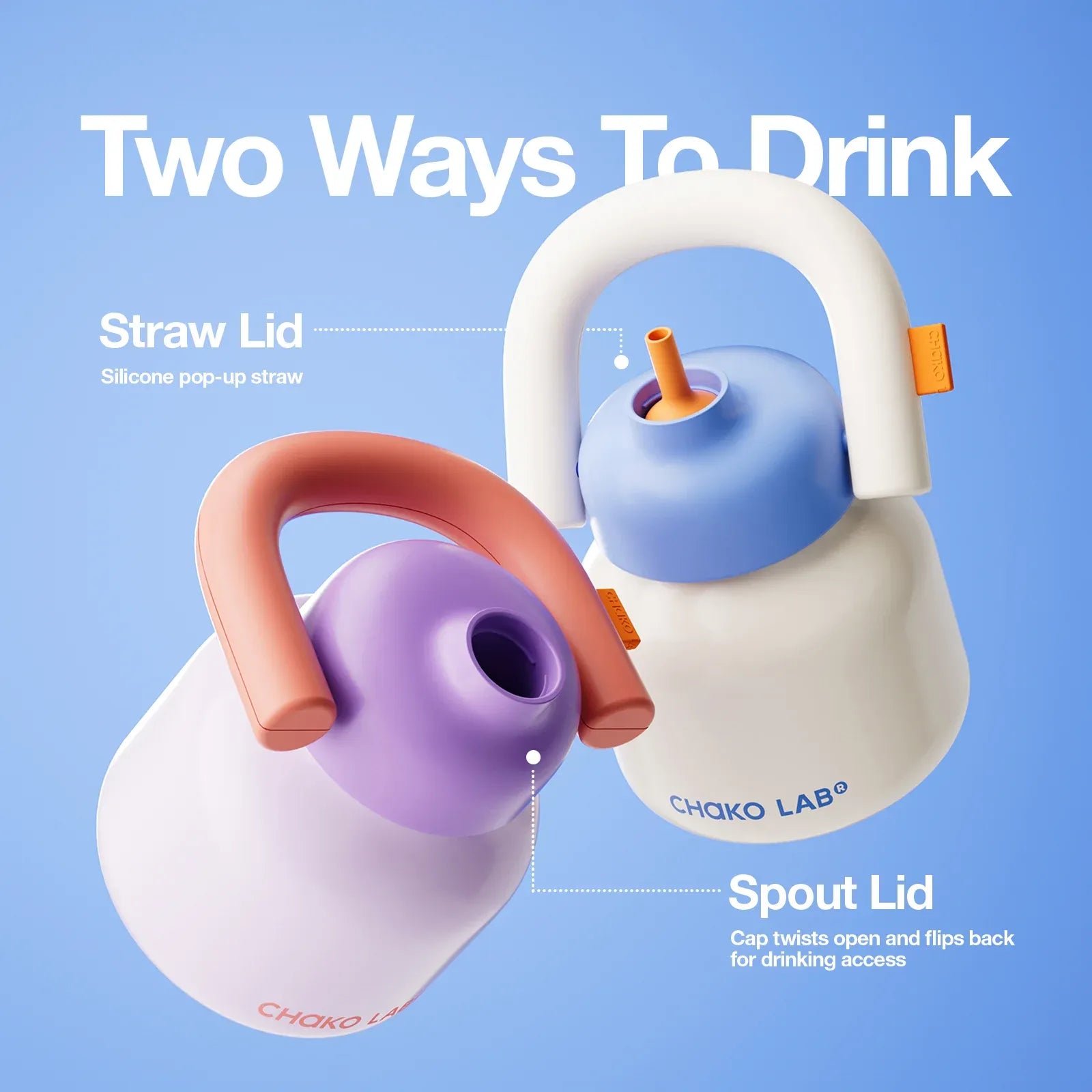 Linlin Kettle Water Bottle -Stainless - White