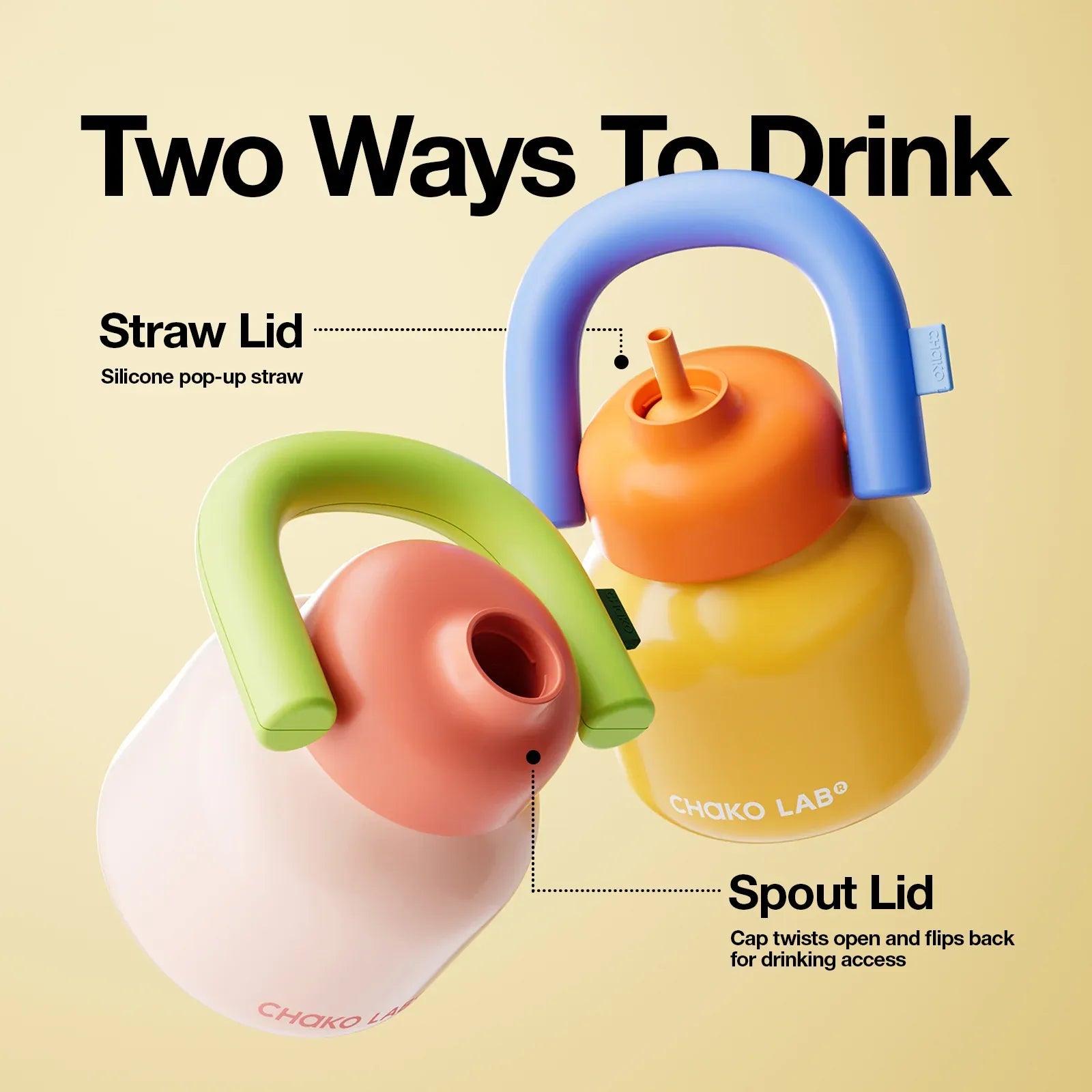 Linlin Kettle Water Bottle -Stainless - Yellow