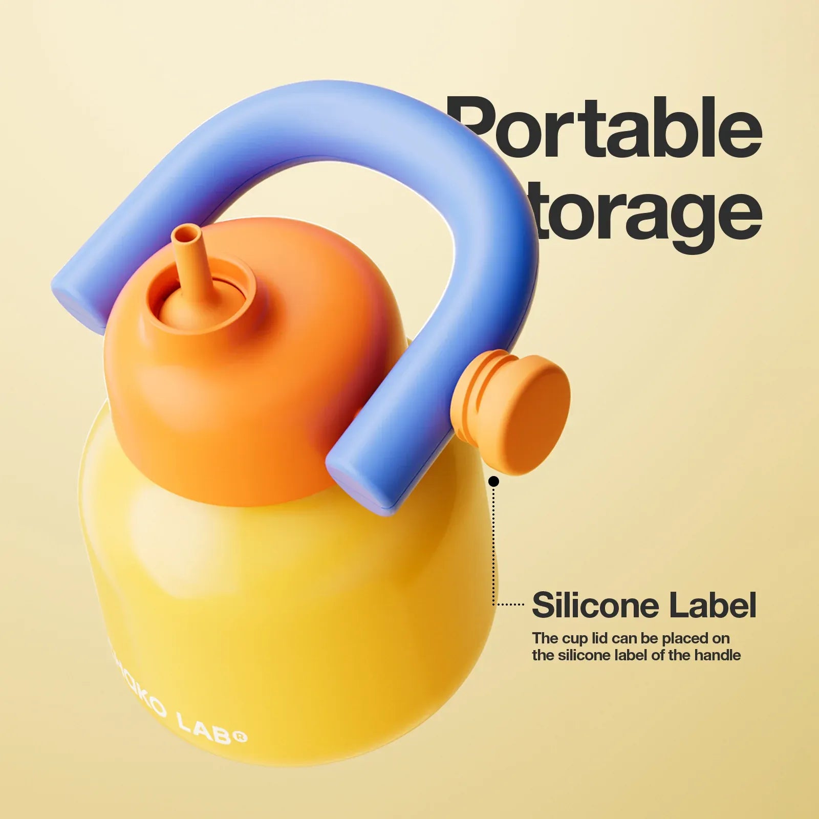 Linlin Kettle Water Bottle -Stainless - Yellow