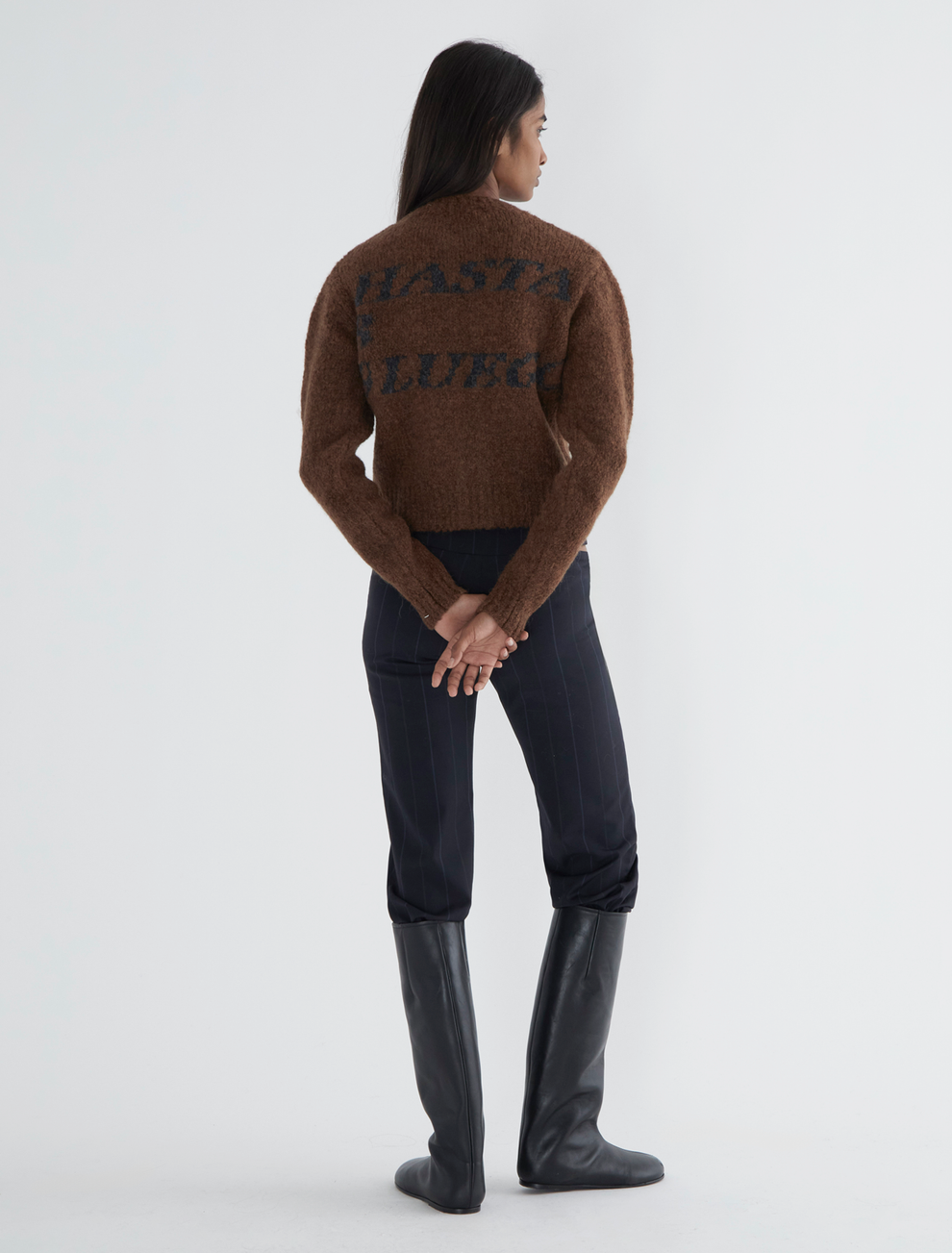 Hasta Luego Zip Knit - Brown