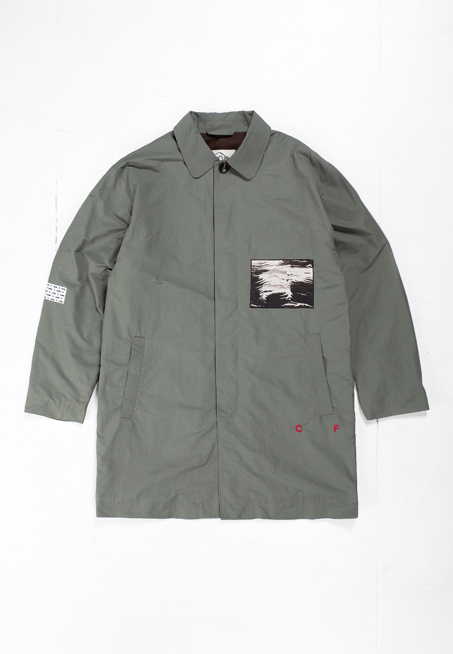 Clarke Patch Mac Coat - Sage
