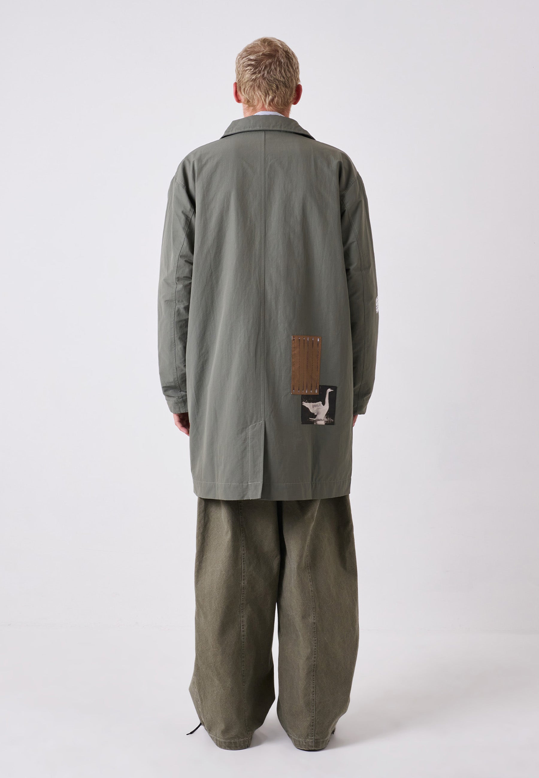 Clarke Patch Mac Coat - Sage